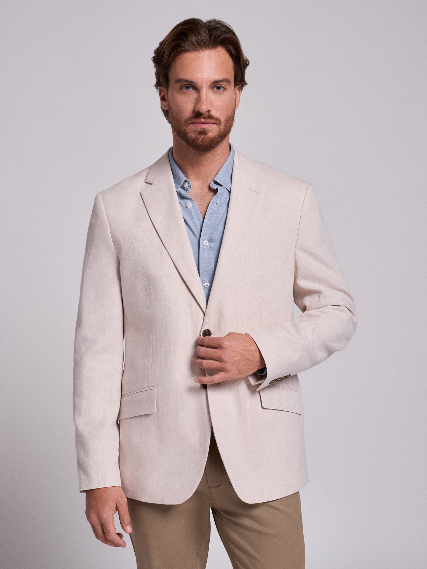 BLAZER BEGE REGULAR FIT MR. BLUE