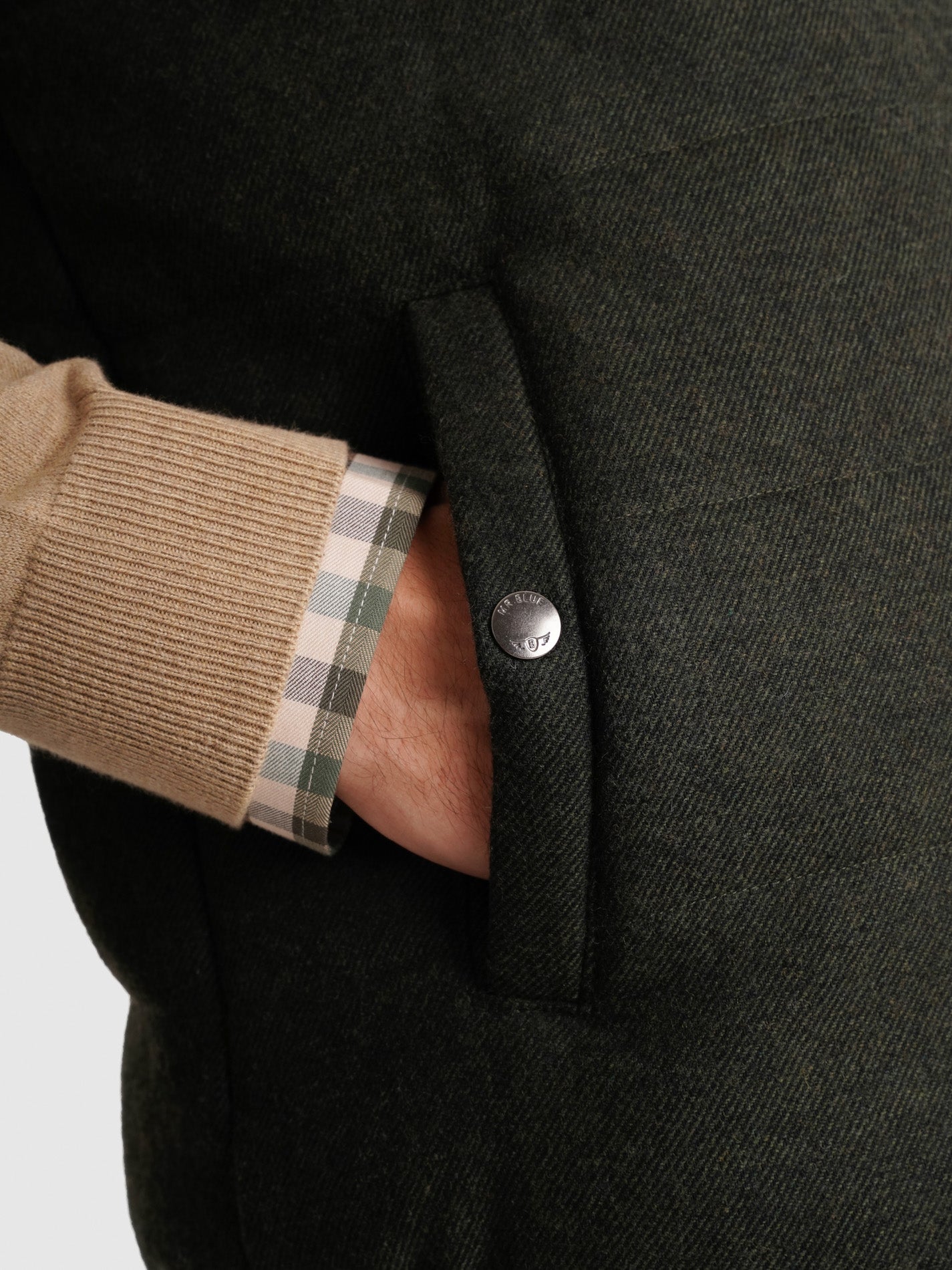 GREEN JACKET REGULAR FIT MR. BLUE