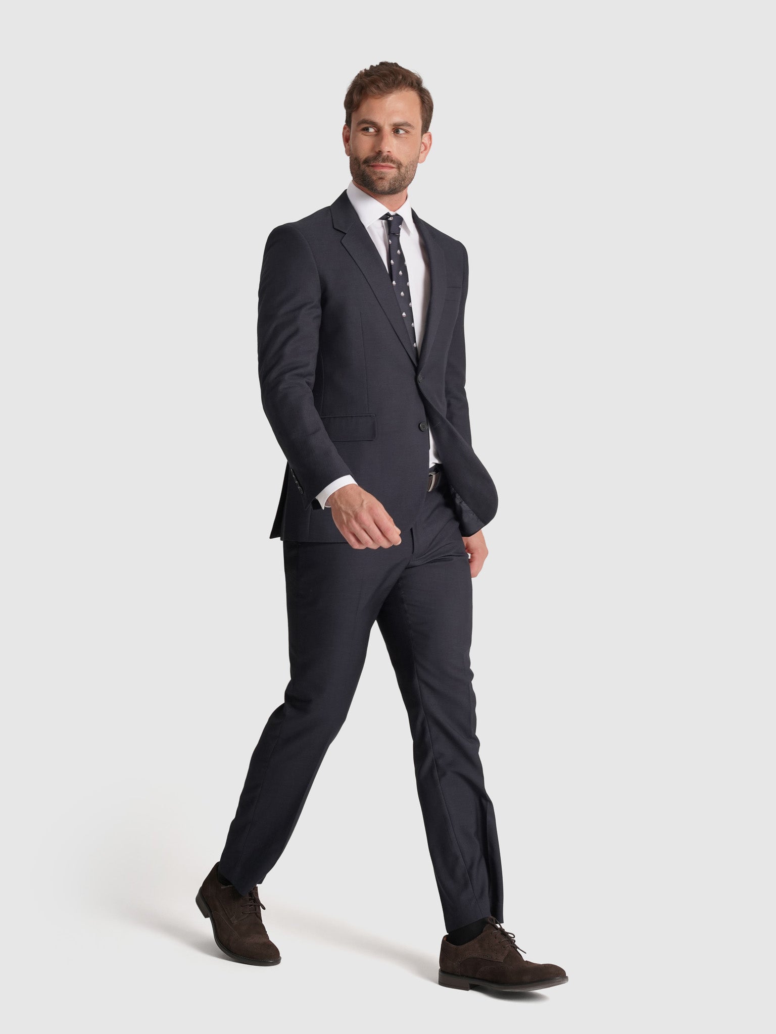 FATO AZUL MANGA COMPRIDA REGULAR FIT MR. BLUE