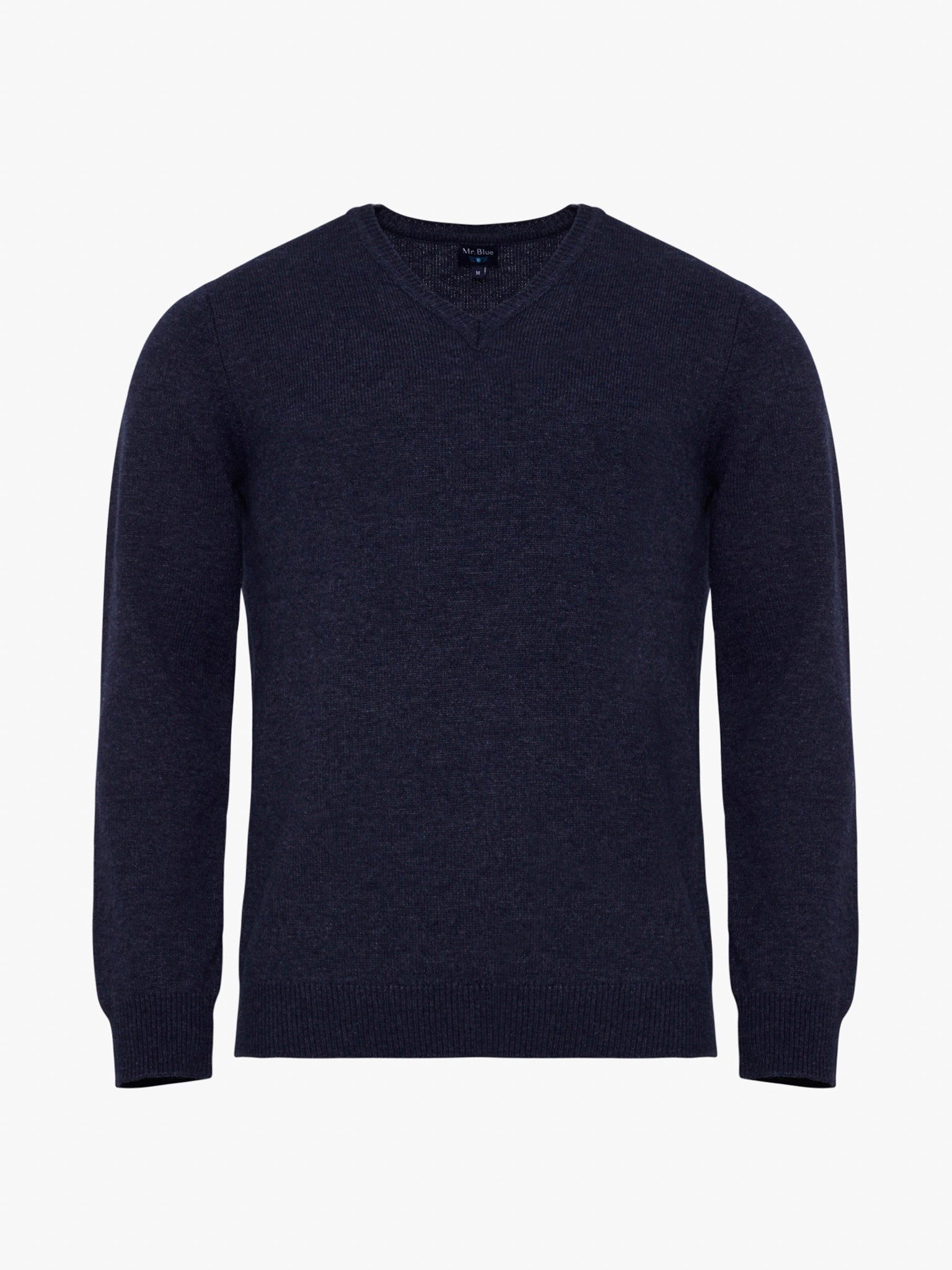 BLUE WOOL PULLOVER LONG SLEEVE REGULAR FIT MR. BLUE