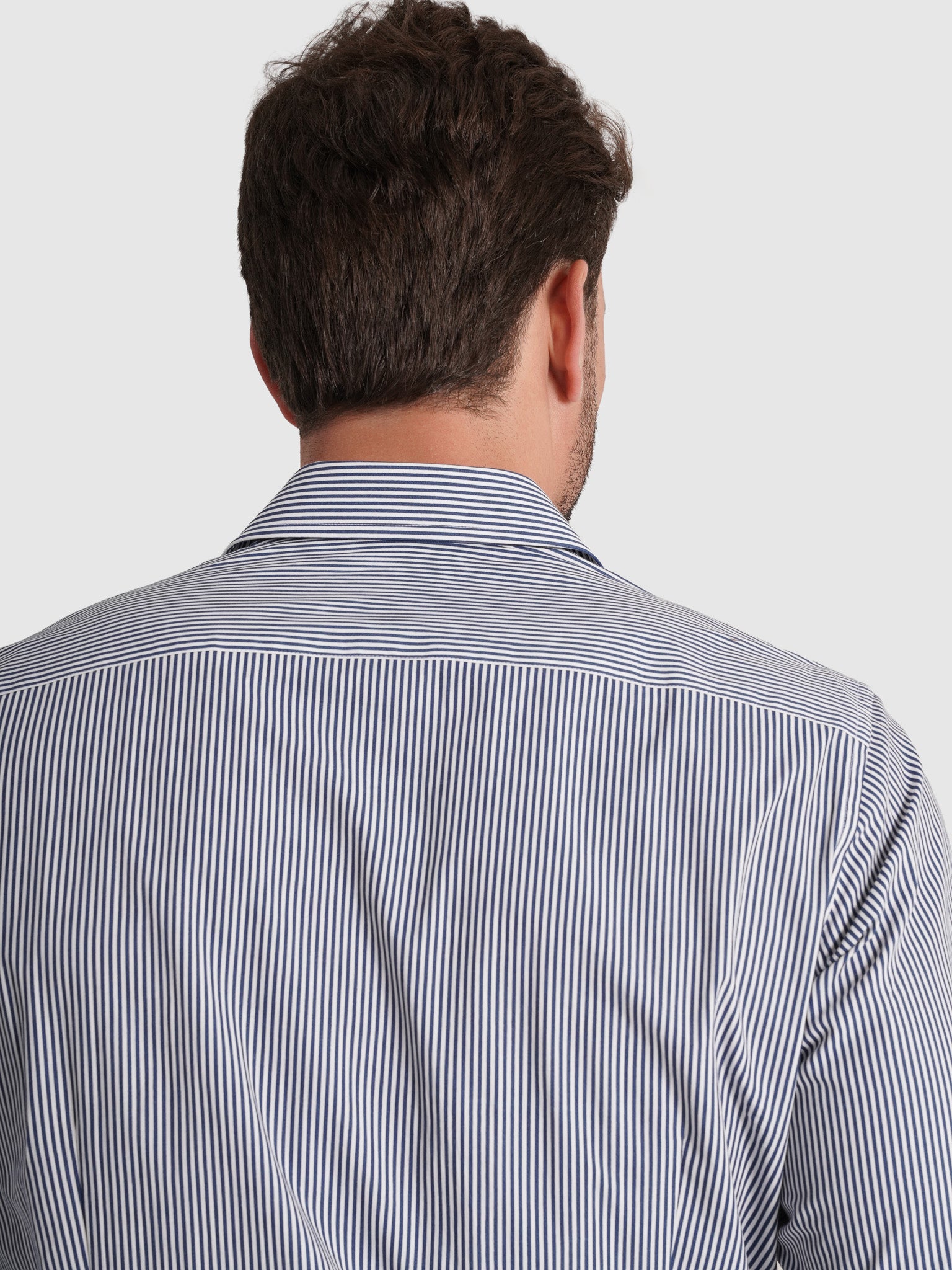 CAMISA ALGODÓN AZUL MANGA LARGA SLIM FIT MR. AZUL