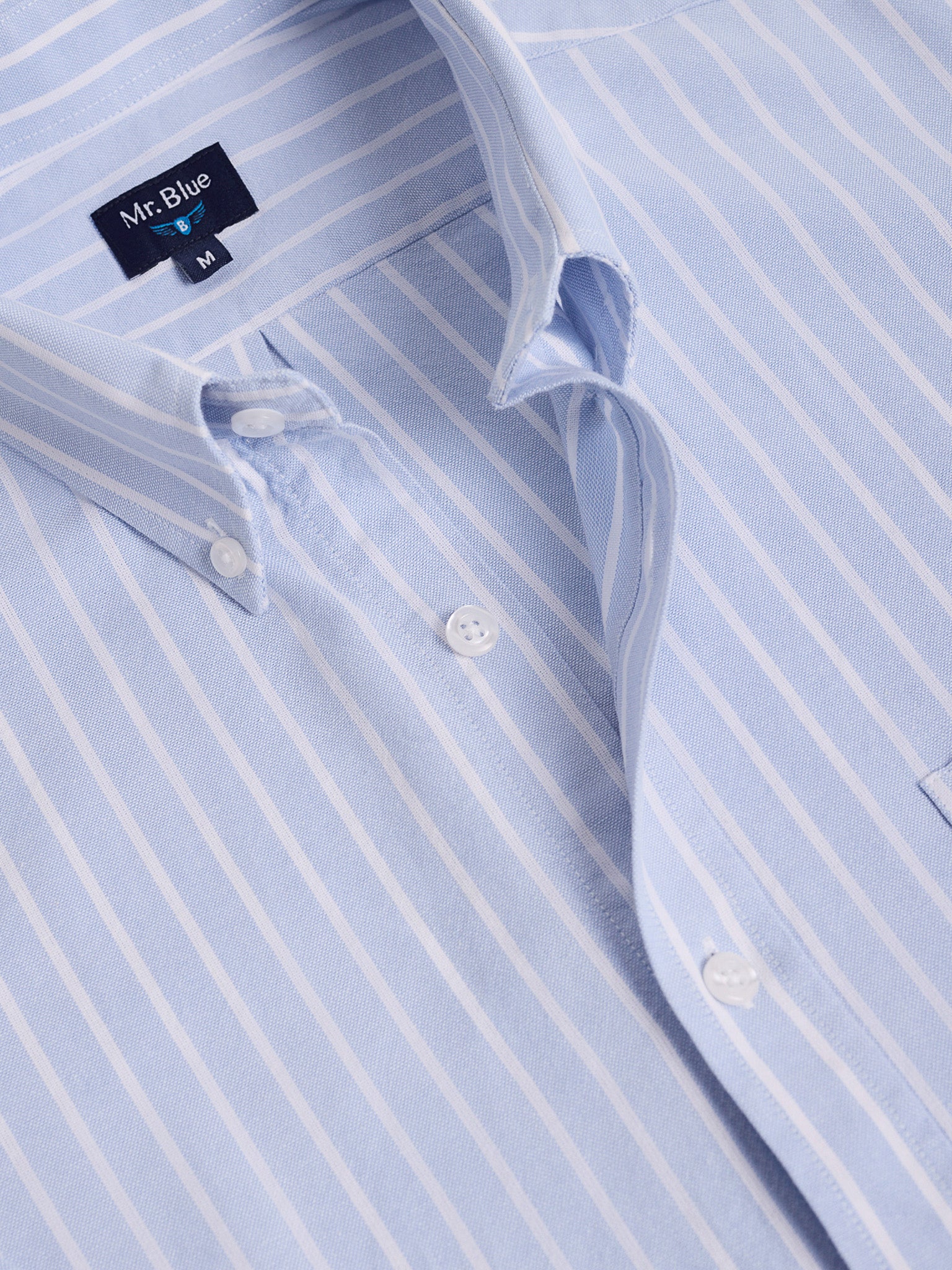 BLUE COTTON SHIRT LONG SLEEVE REGULAR FIT MR. BLUE