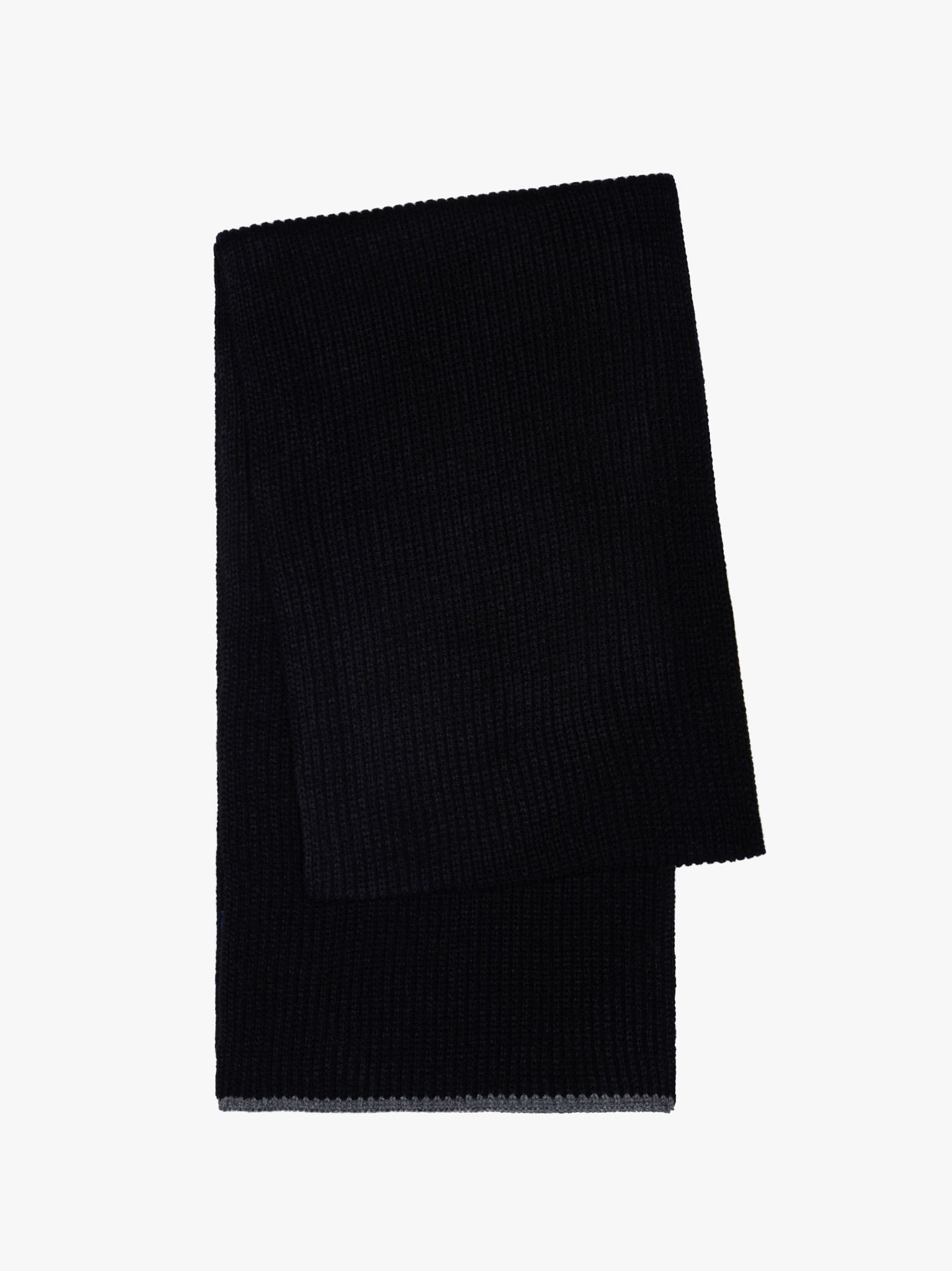 BLACK SCARF MR. BLUE