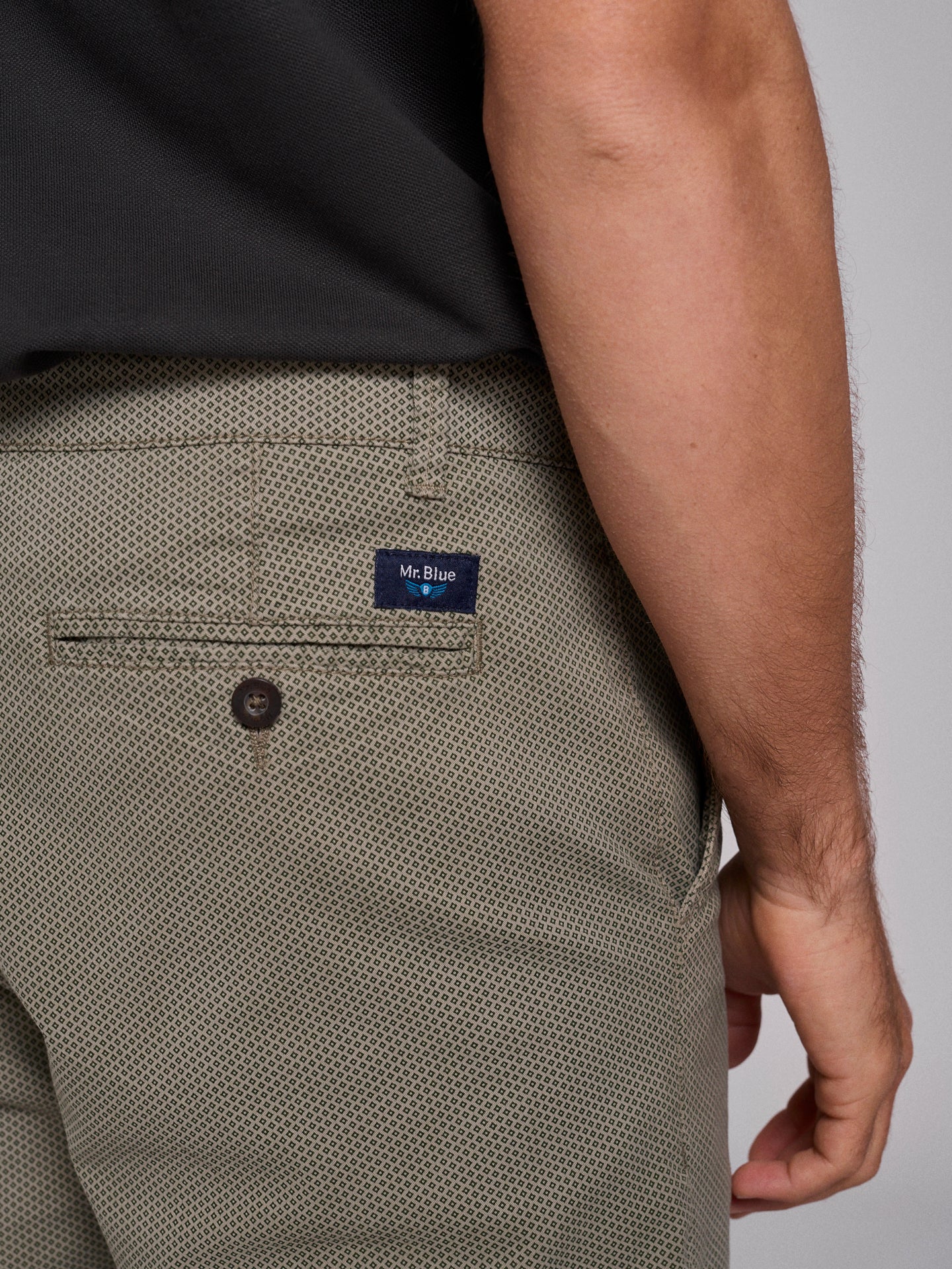 BERMUDA ALGODÃO VERDES REGULAR FIT MR. BLUE