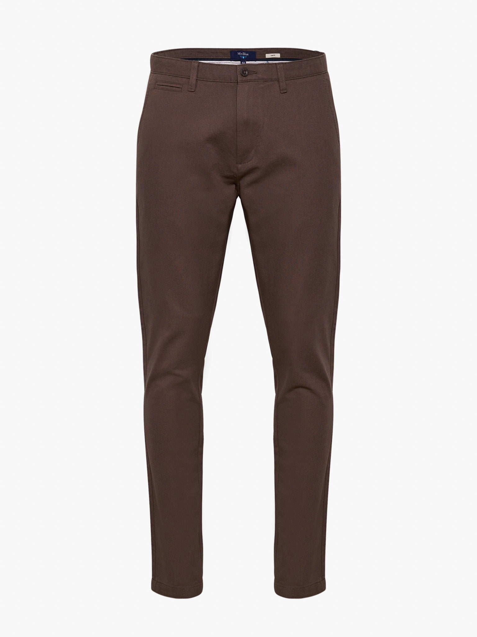 ALGODÓN MARRÓN SLIM FIT MR. AZUL