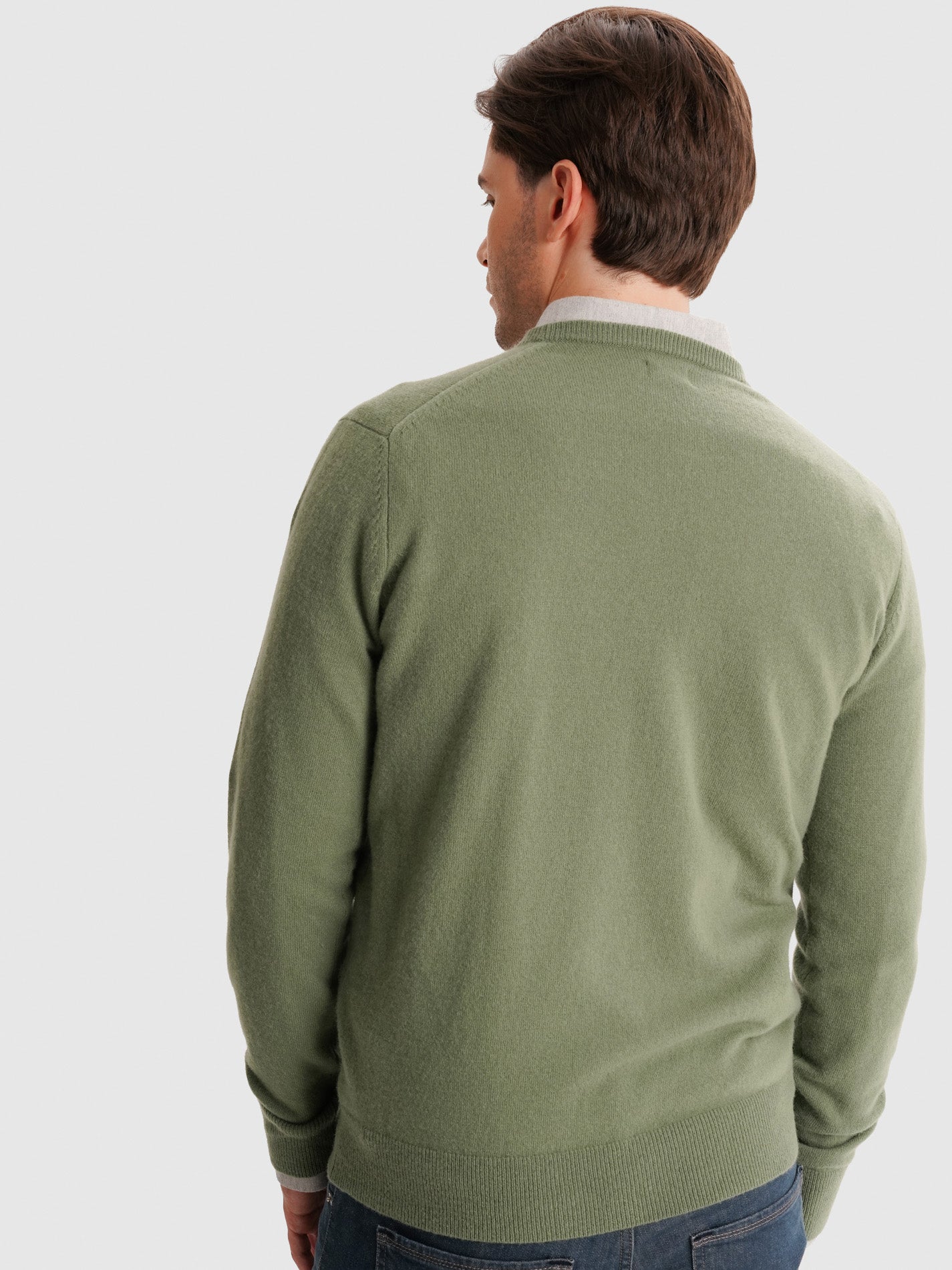 JERSEY FINO VERDE MANGA LARGA AJUSTE REGULAR MR. AZUL