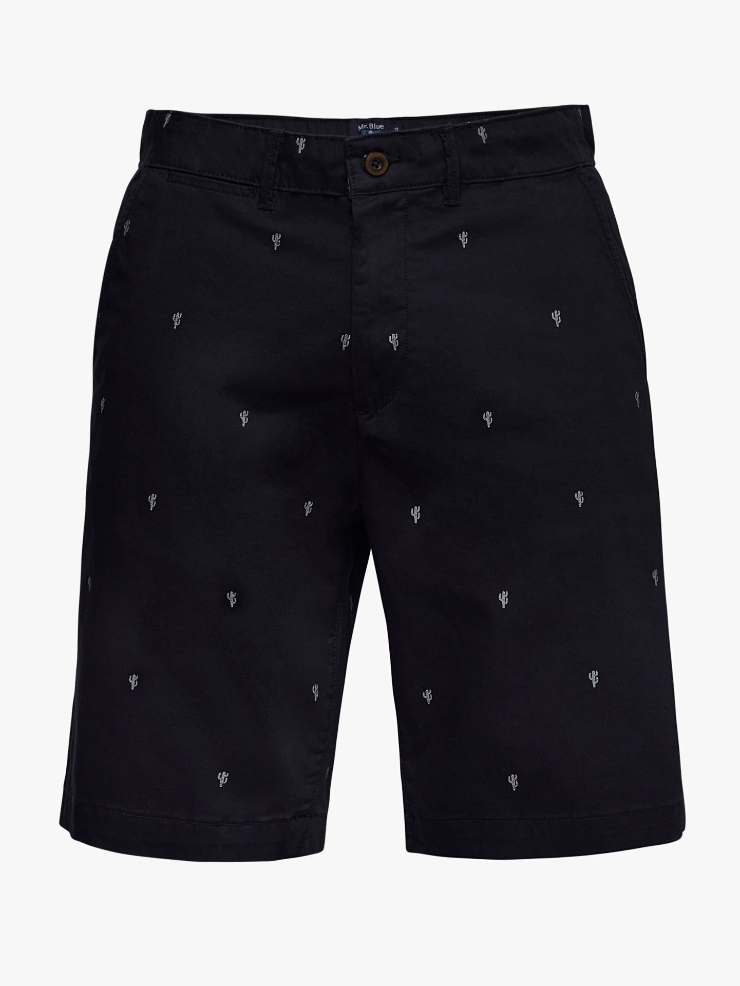 Pantalones cortos azules de corte regular Mr. Blue