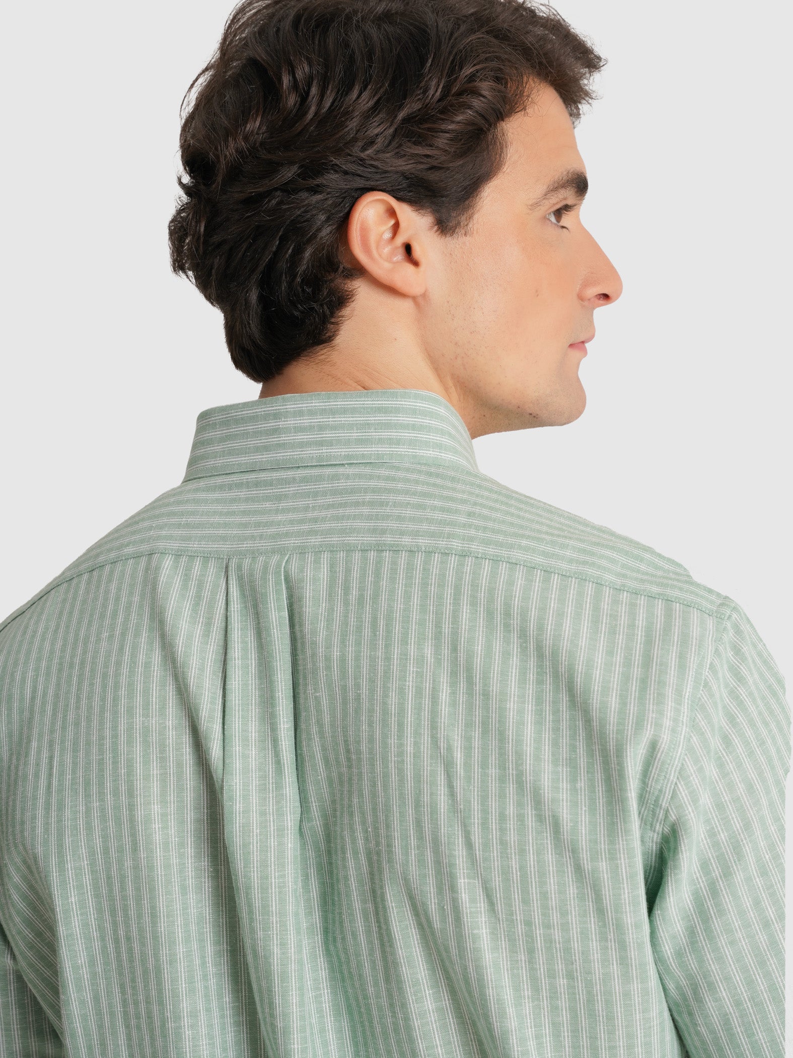 CAMISA VERDE MANGA CORTA REGULAR FIT MR. AZUL