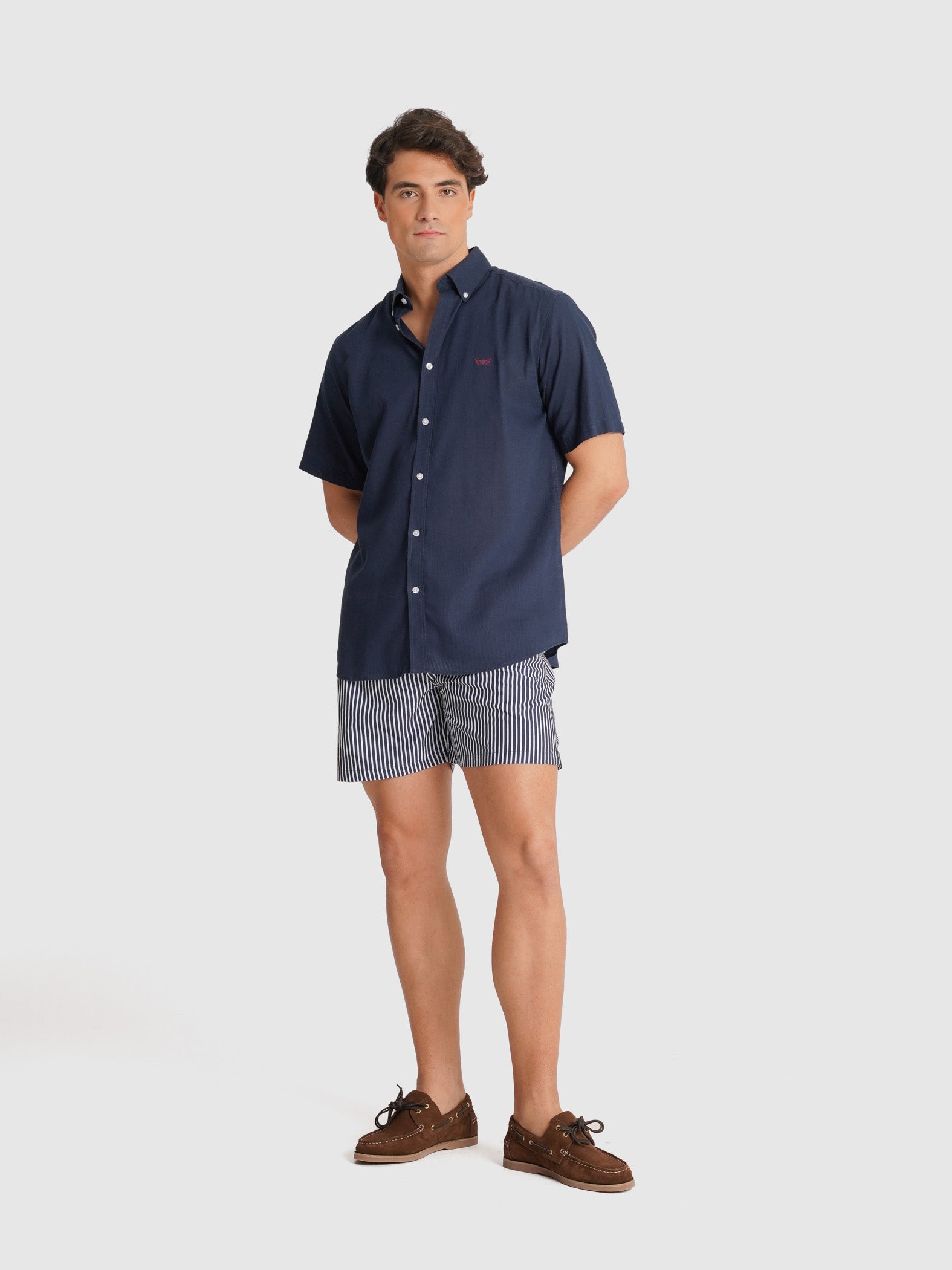 CAMISA AZUL MANGA COMPRIDA REGULAR FIT MR. BLUE