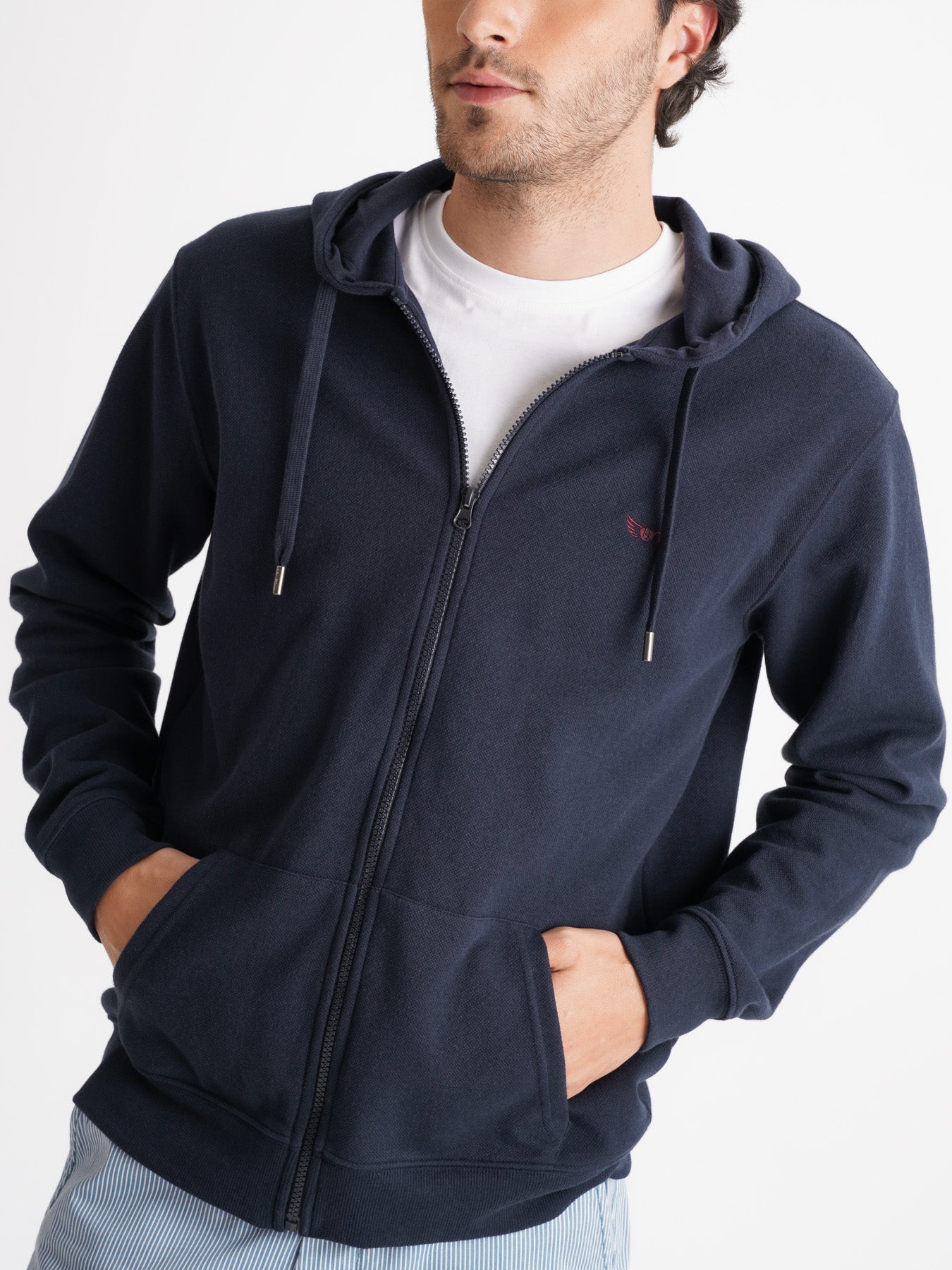 Blue Hoodie With Mr. Blue Logo