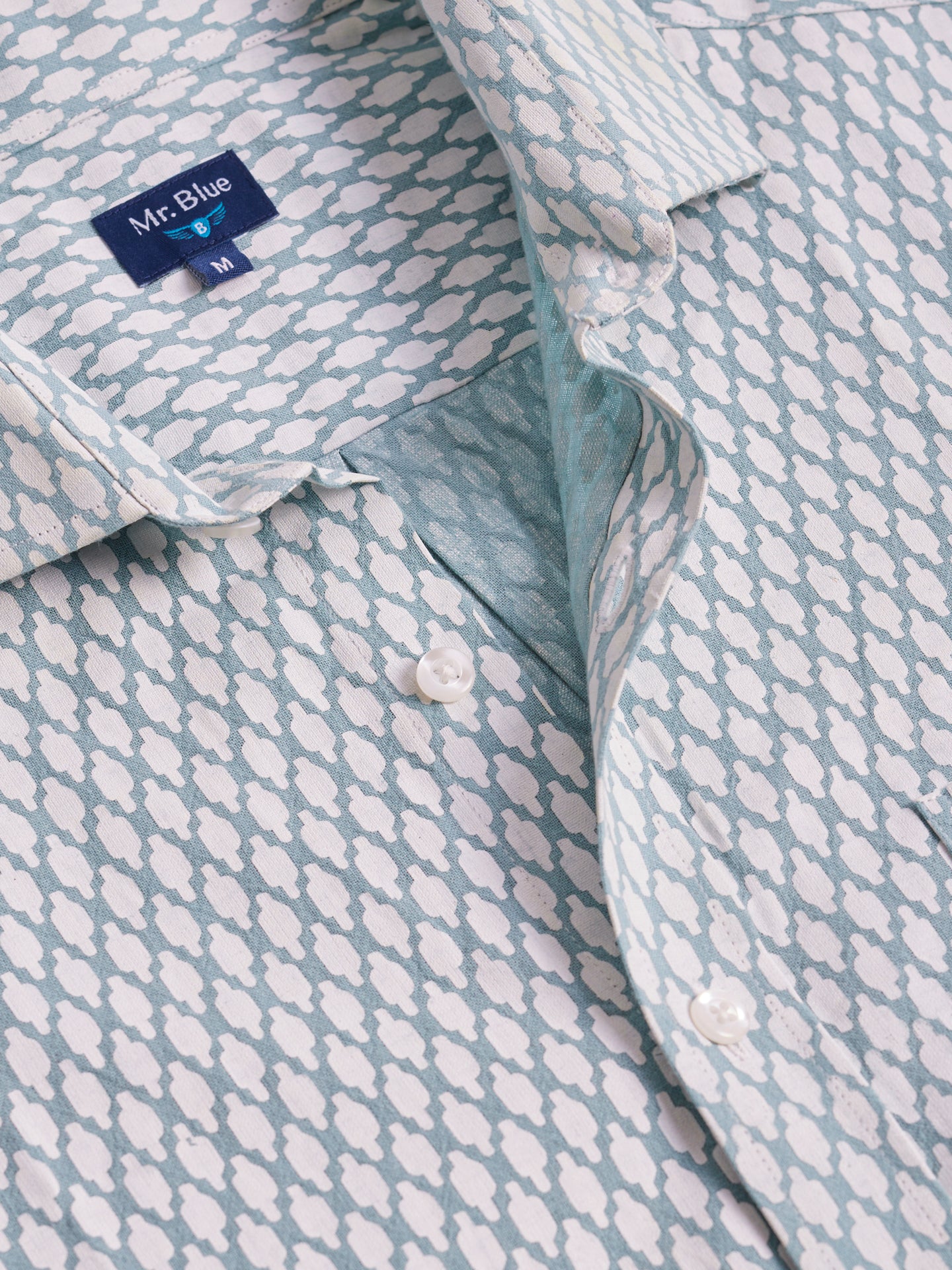Regular Fit Blue Linen Shirt Mr. Blue