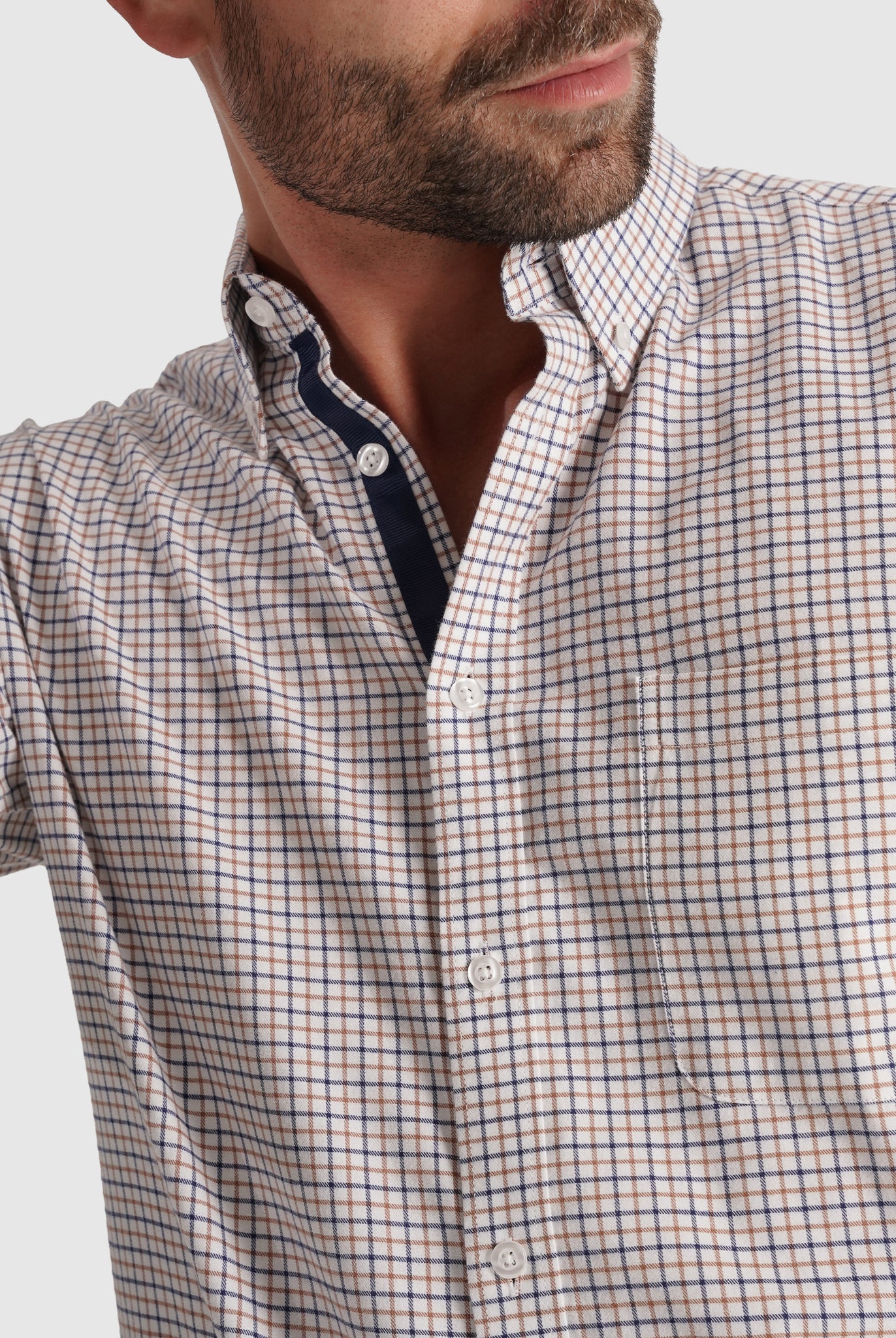 Camisa Algodão Azul Manga Comprida Regular Fit Mr. Blue