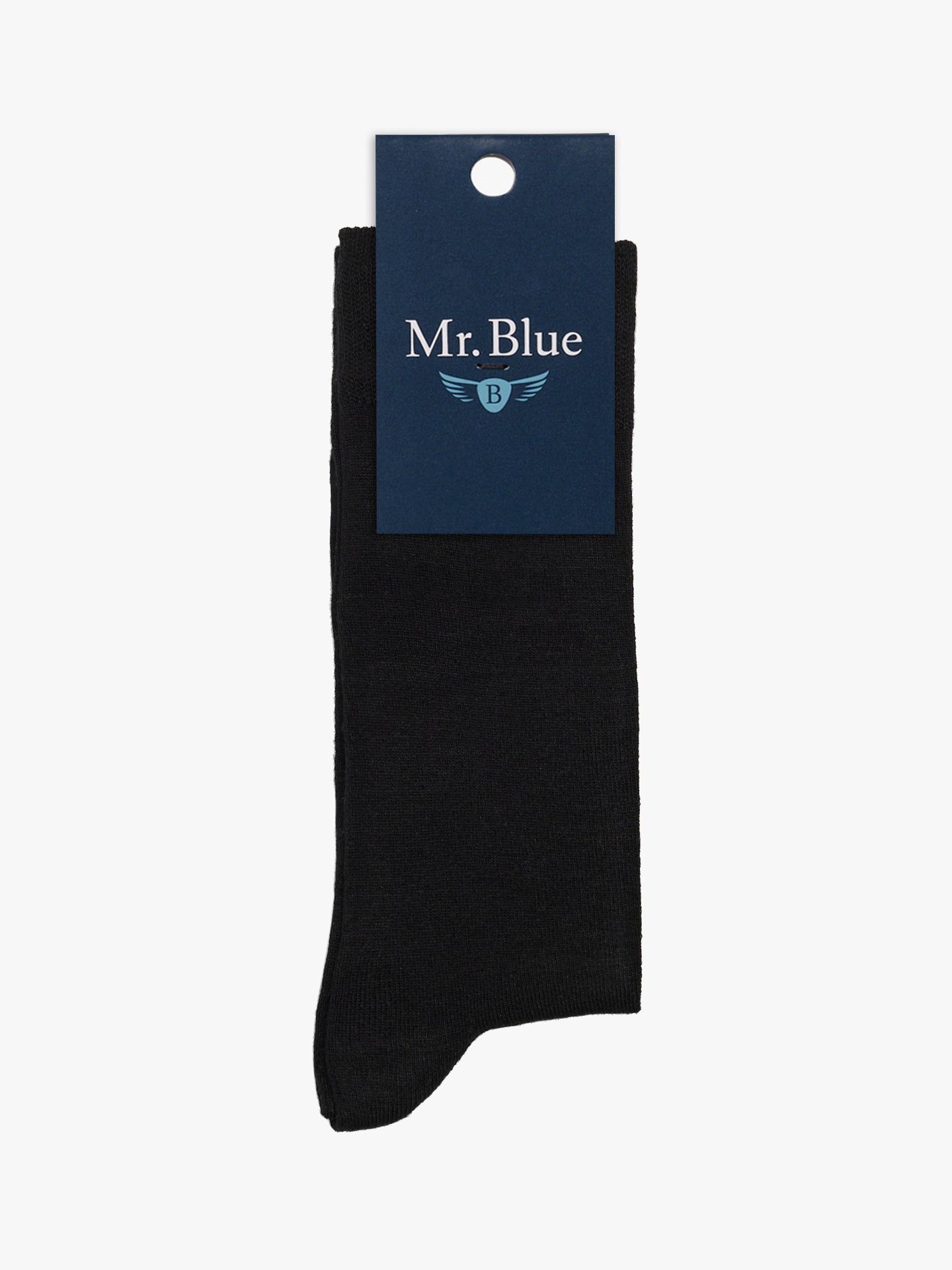 Meias De Bamboo Pretas Mr. Blue
