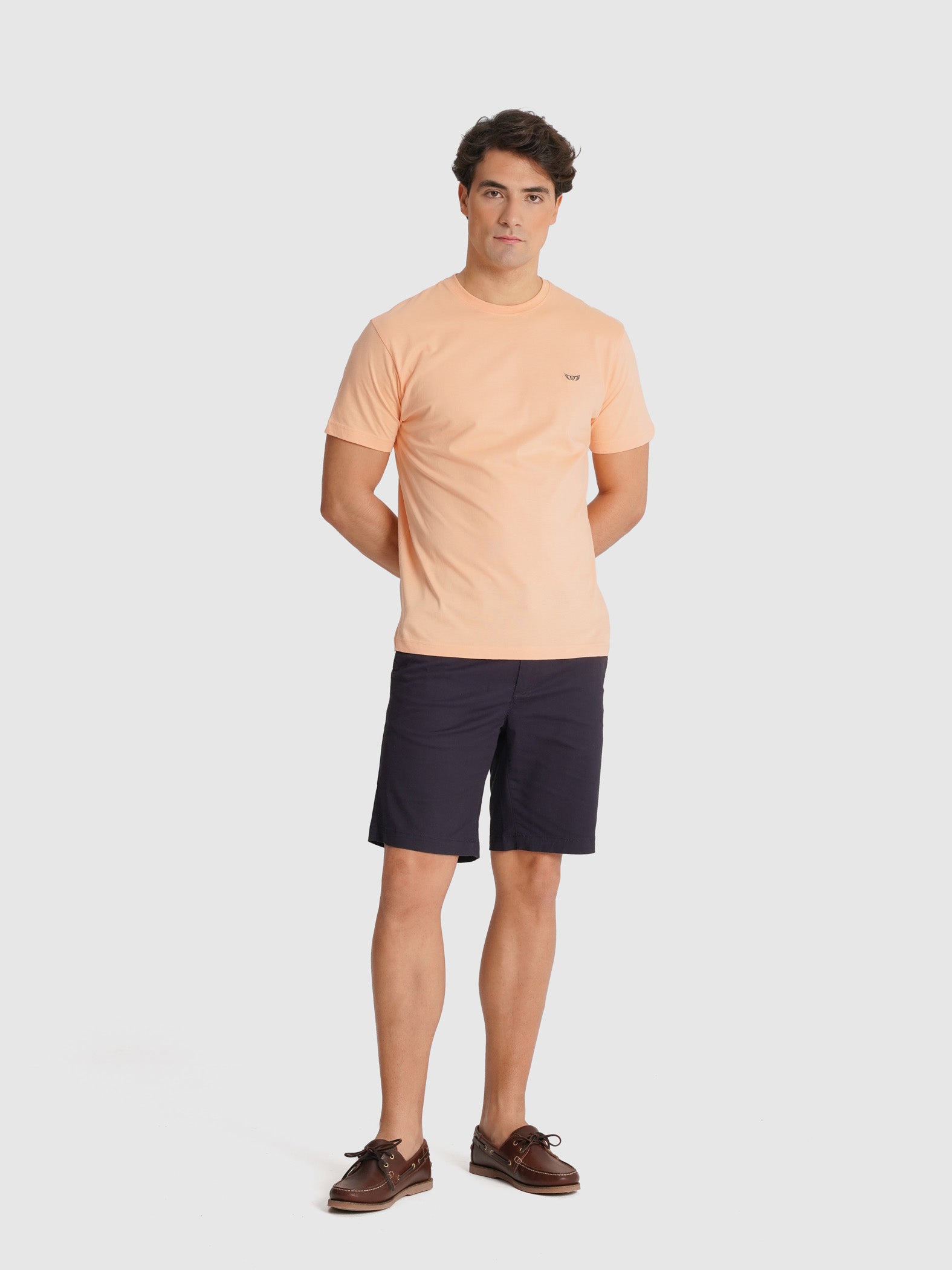 CAMISETA NARANJA MANGA CORTA REGULAR FIT MR. AZUL