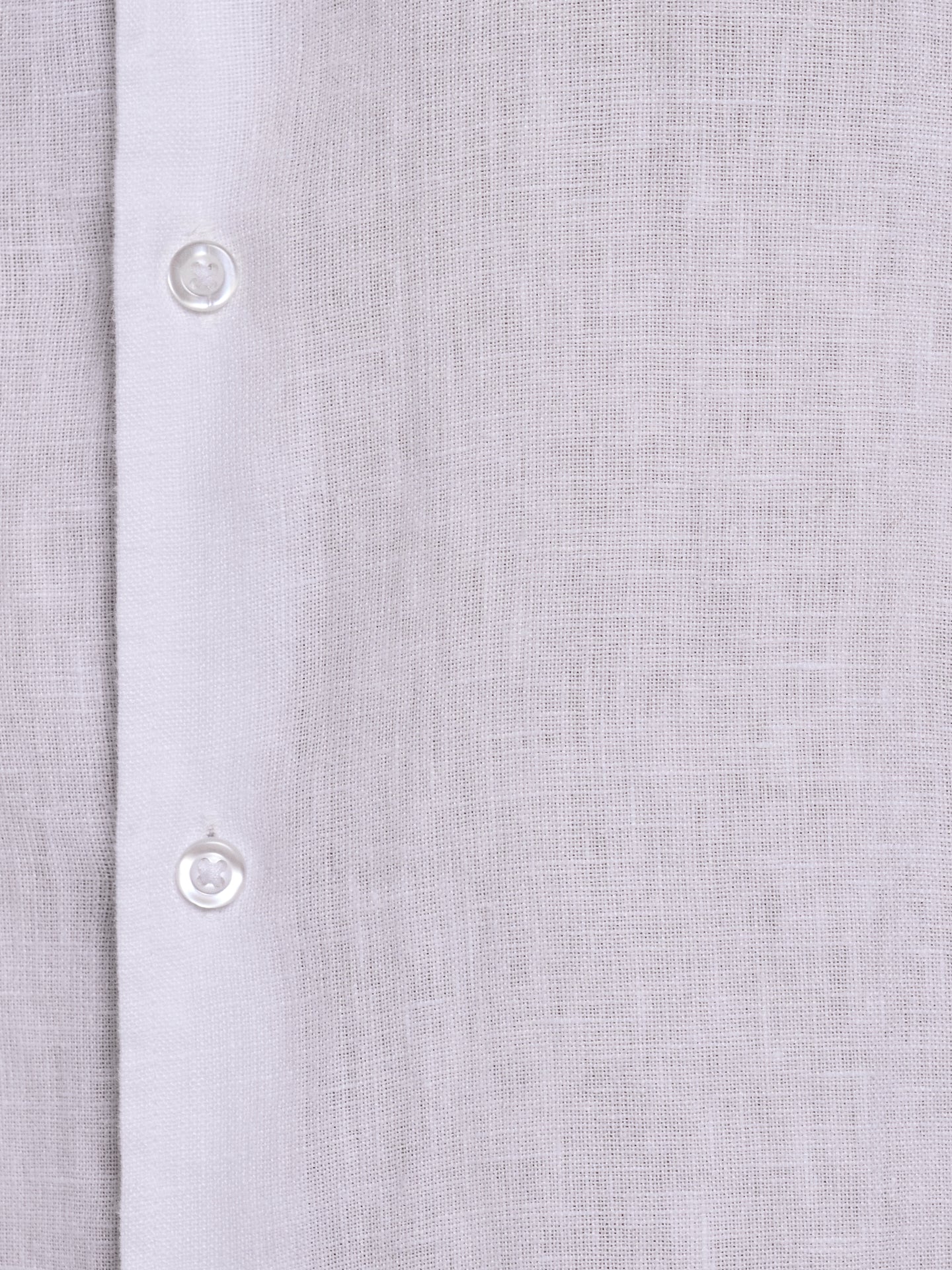 WHITE LINEN SHIRT LONG SLEEVE TAILORED FIT MARK BELLUCCI