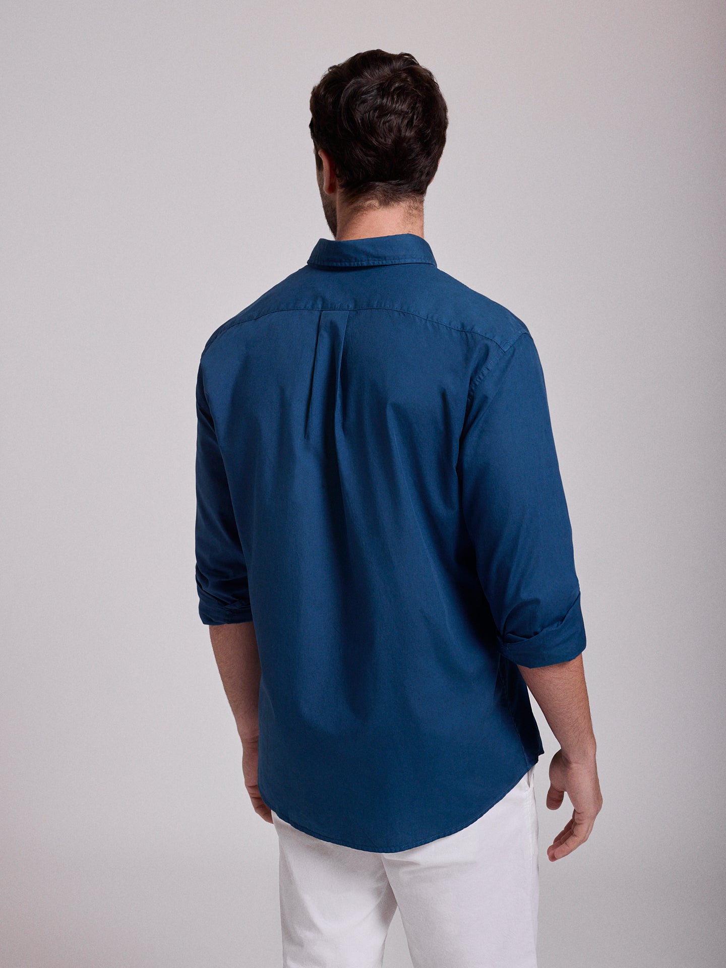 BLUE COTTON SHIRT LONG SLEEVE REGULAR FIT MR. BLUE