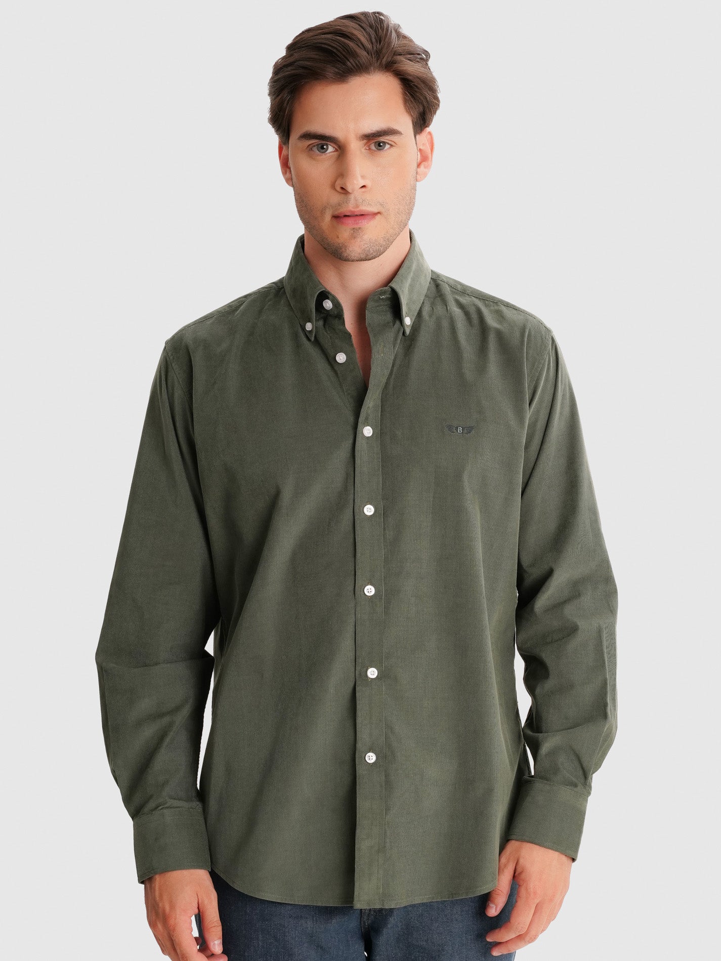 CAMISA MR VERDE REGULAR FIT. AZUL