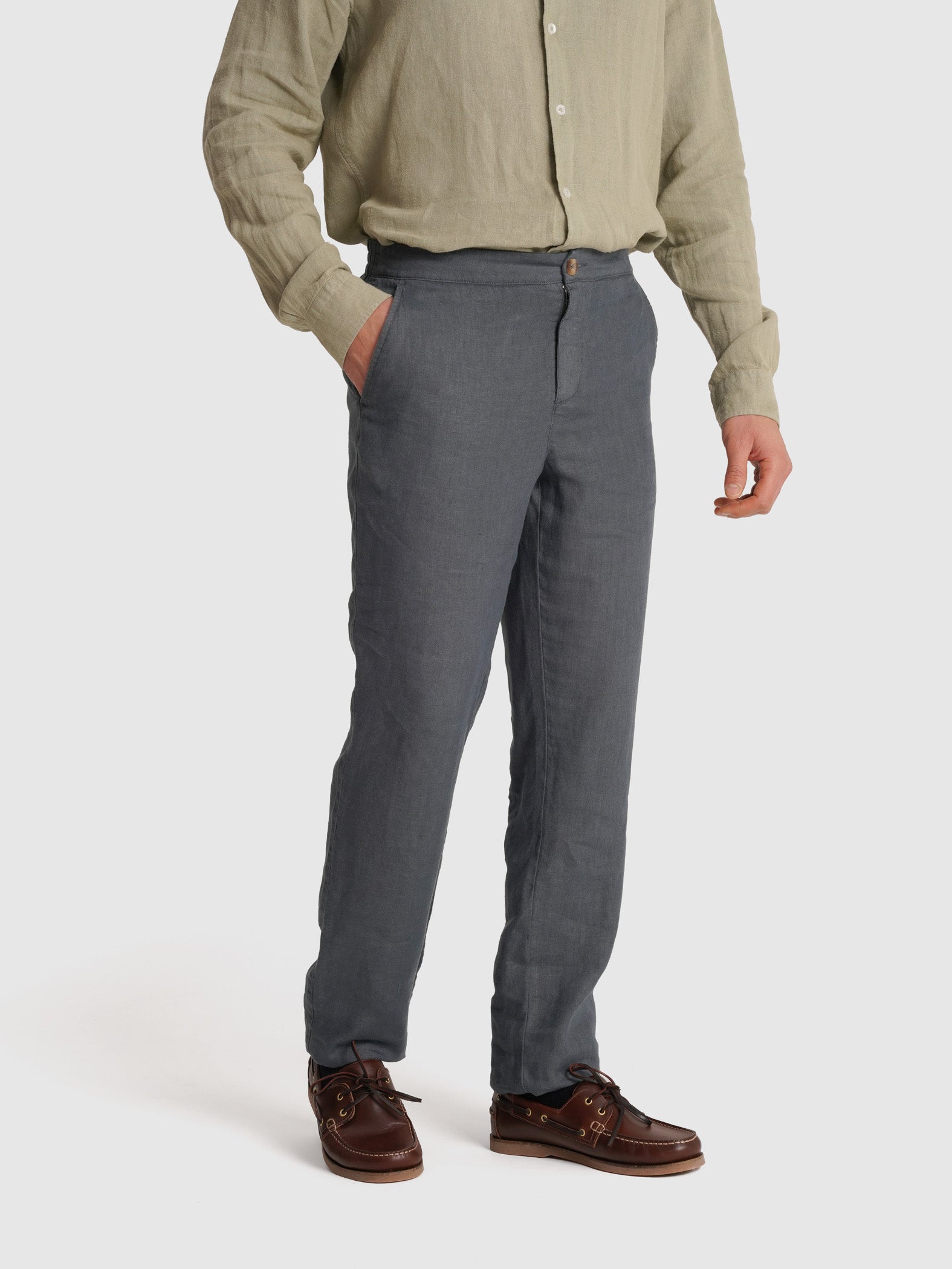 CALÇAS AZUIS REGULAR FIT MARK BELLUCCI