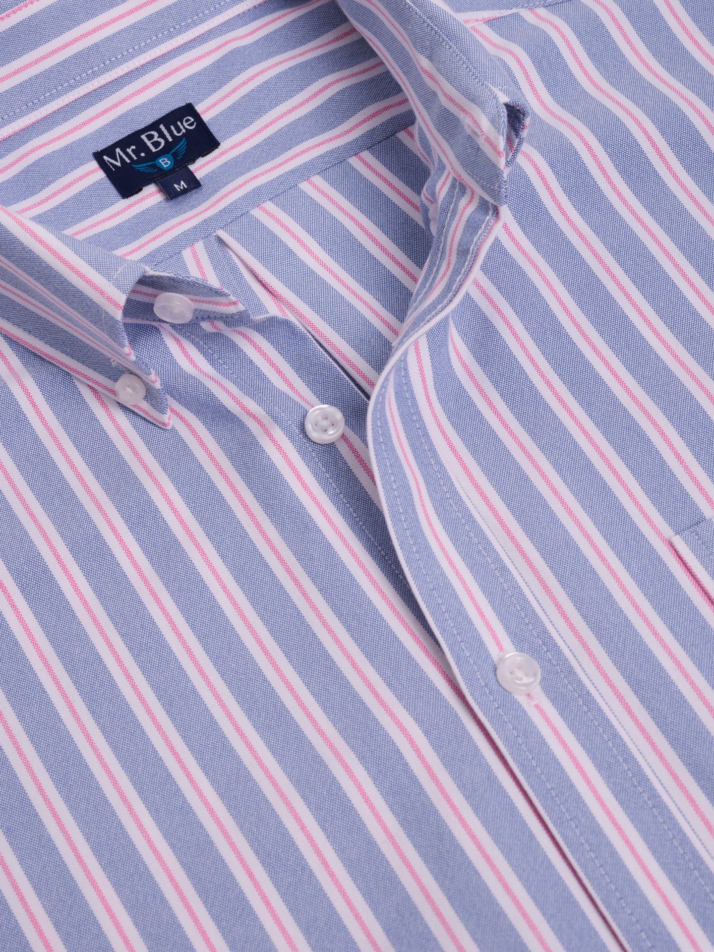 BLUE COTTON SHIRT LONG SLEEVE REGULAR FIT MR. BLUE