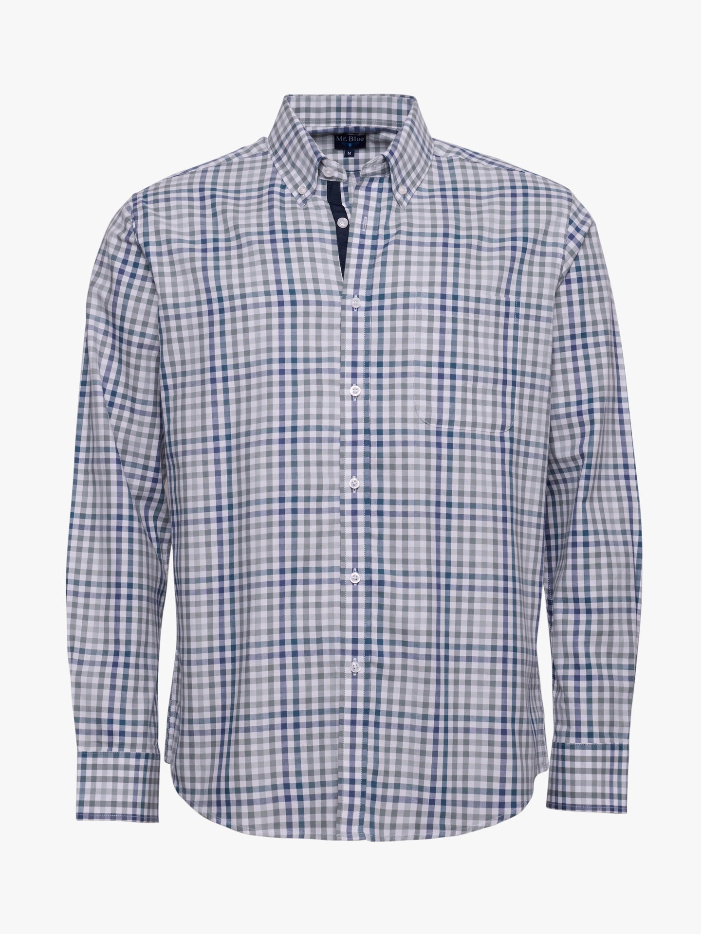BLUE COTTON SHIRT LONG SLEEVE REGULAR FIT MR. BLUE