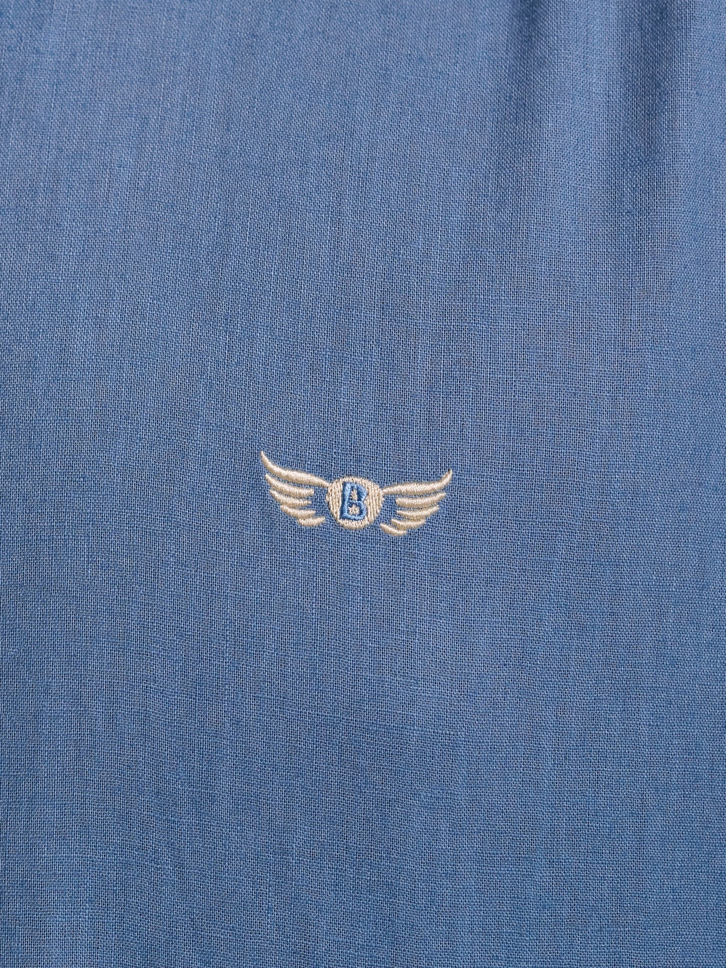 BLUE LINEN SHIRT LONG SLEEVE REGULAR FIT MR. BLUE