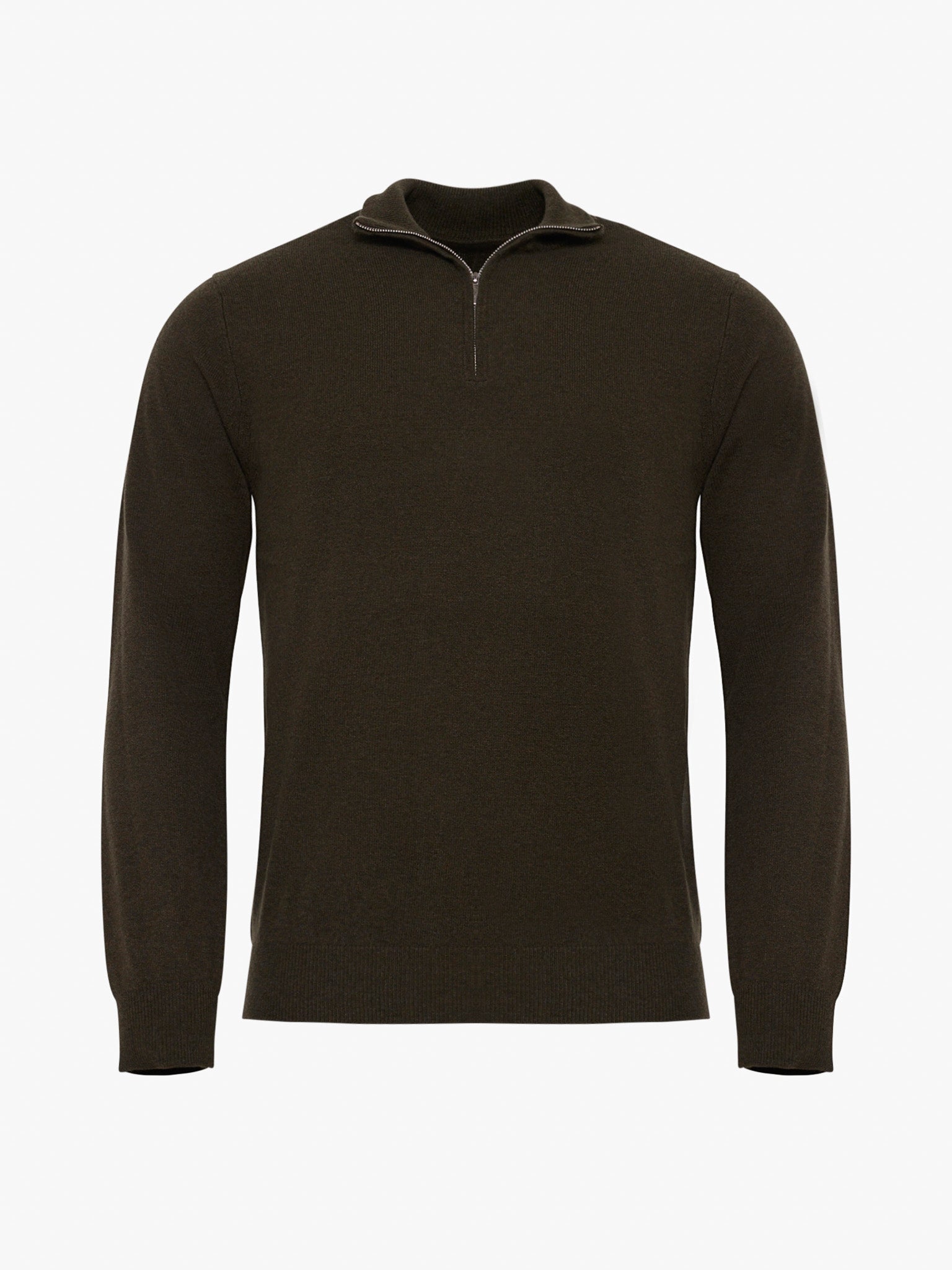 JERSEY DE LANA MERINO VERDE MANGA LARGA REGULAR FIT MARK BELLUCCI