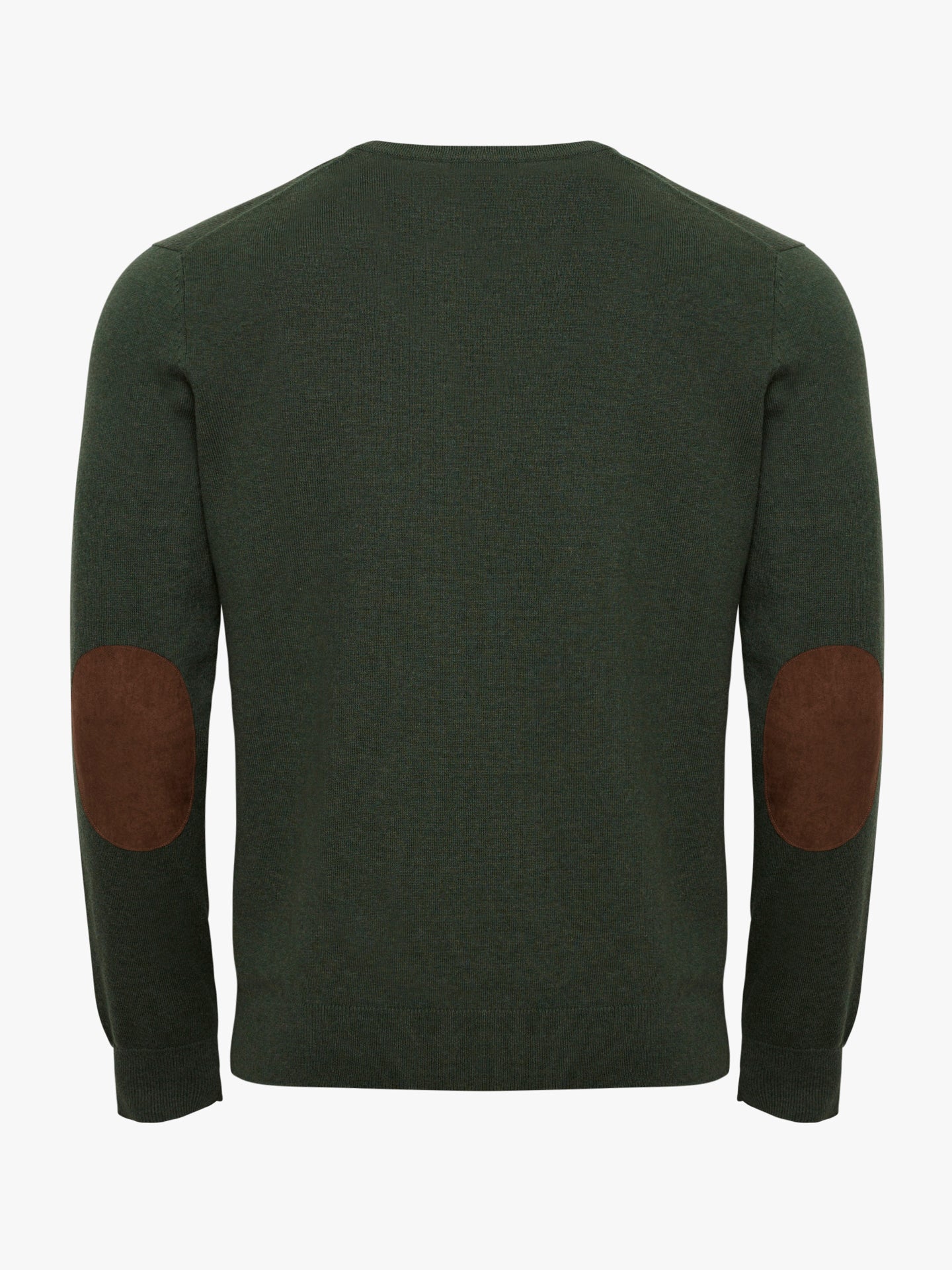 THIN GREEN PULLOVER WITH REGULAR FIT MR ELBOW PADS. BLUE
