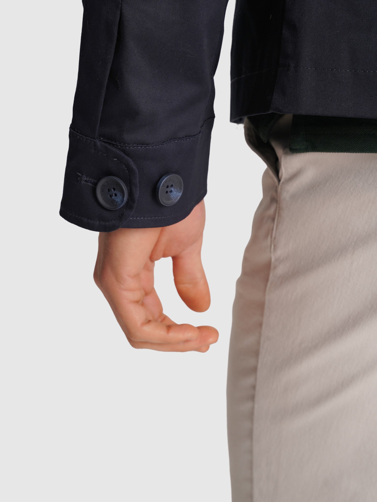 BLUSÃO AZUL MANGA COMPRIDA REGULAR FIT MR. BLUE