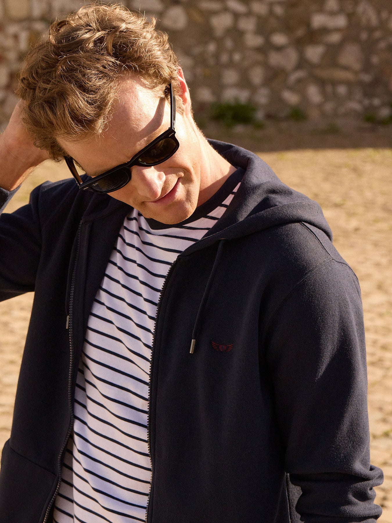 Blue Hoodie With Mr. Blue Logo