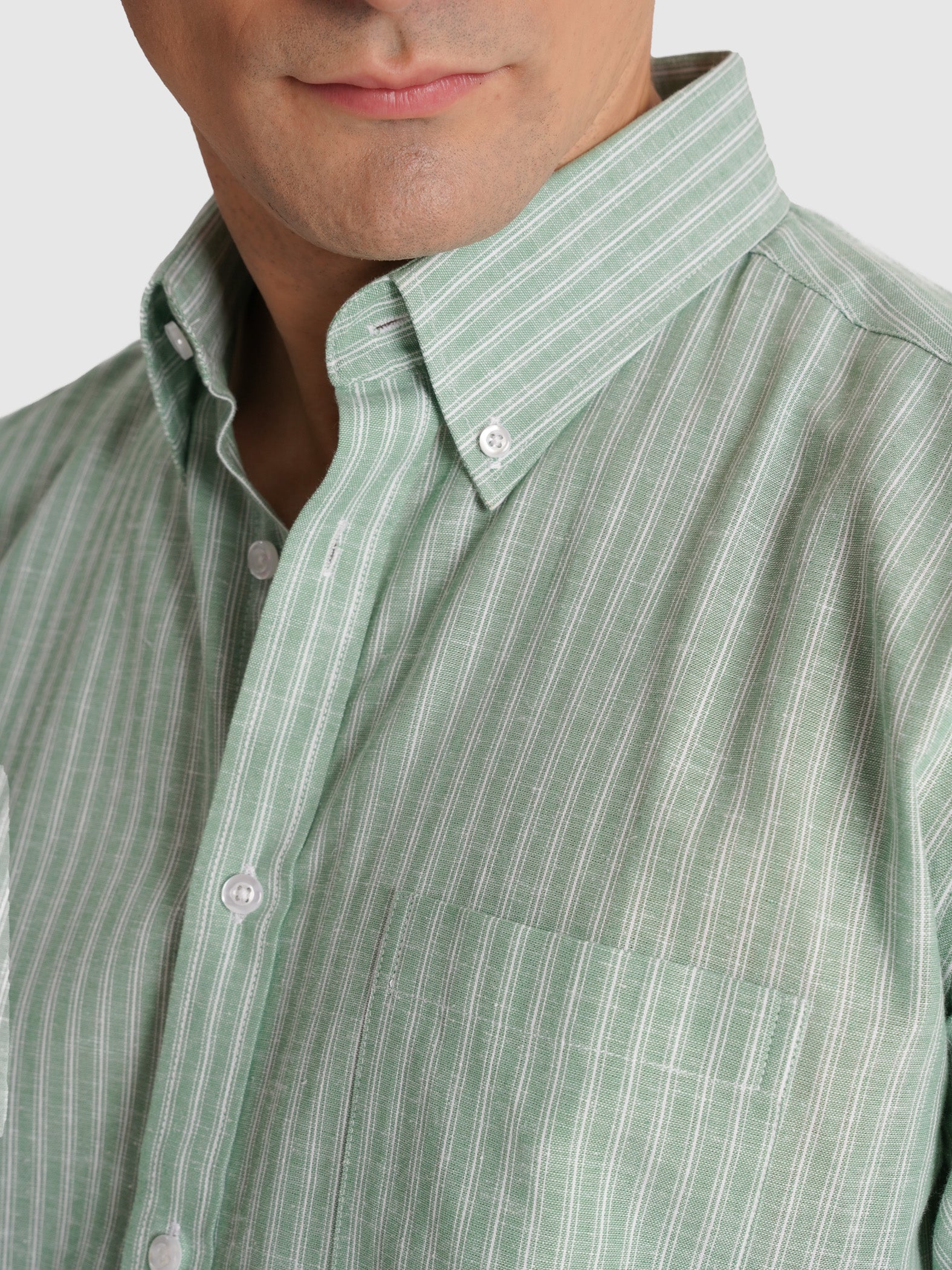 CAMISA VERDE MANGA CORTA REGULAR FIT MR. AZUL