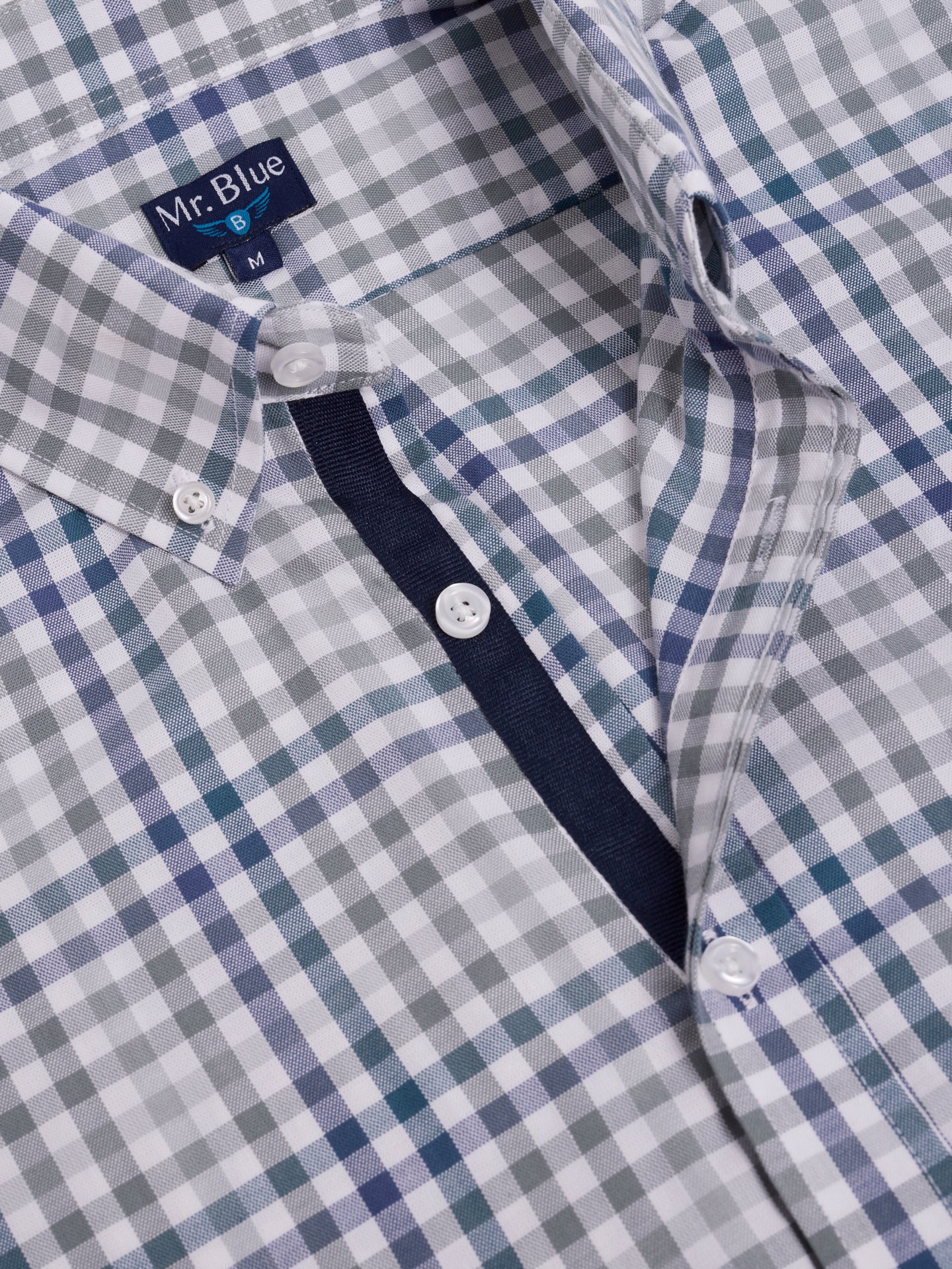BLUE COTTON SHIRT LONG SLEEVE REGULAR FIT MR. BLUE
