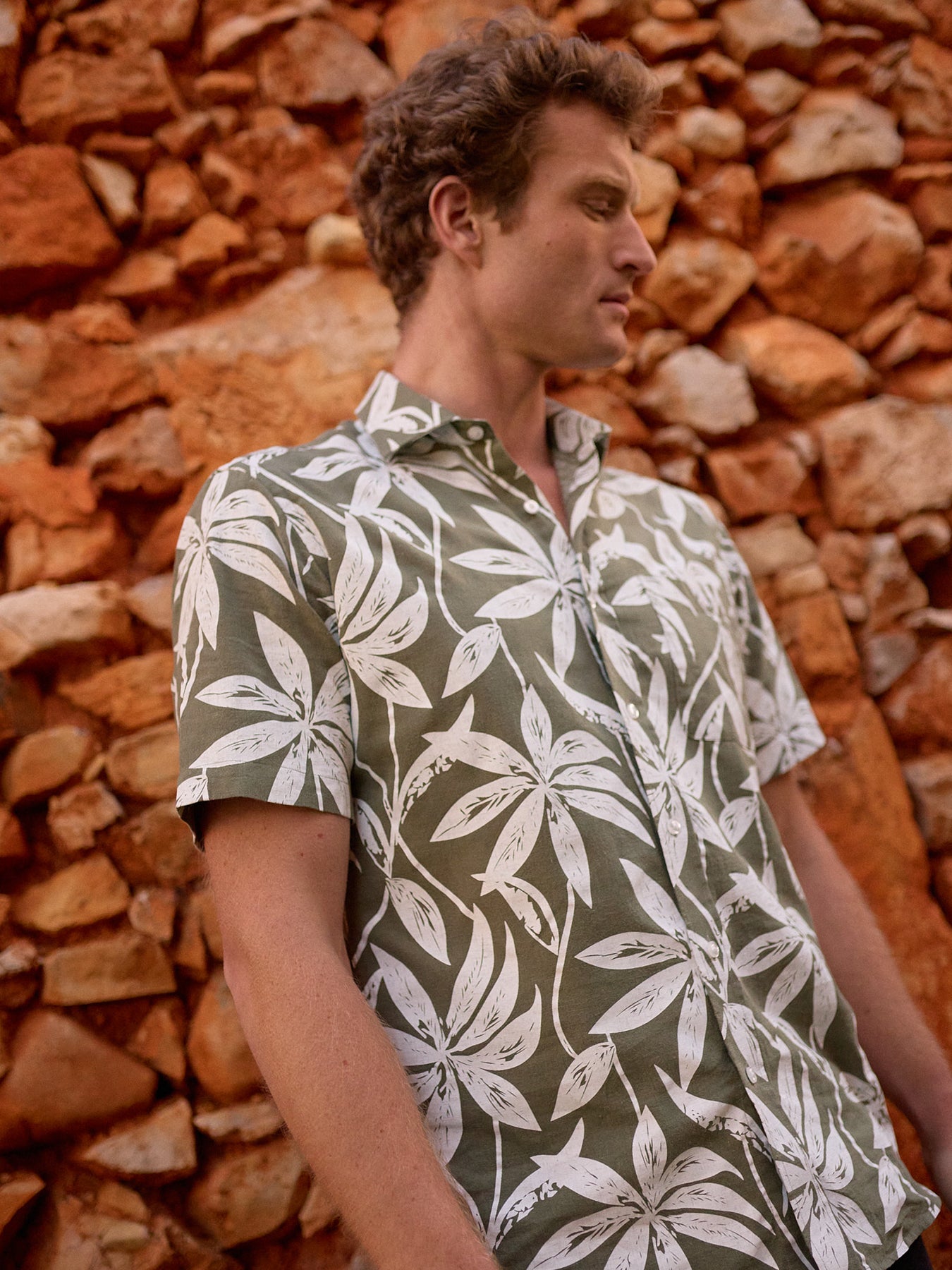 Regular Fit Gray Linen Shirt Mr. Blue