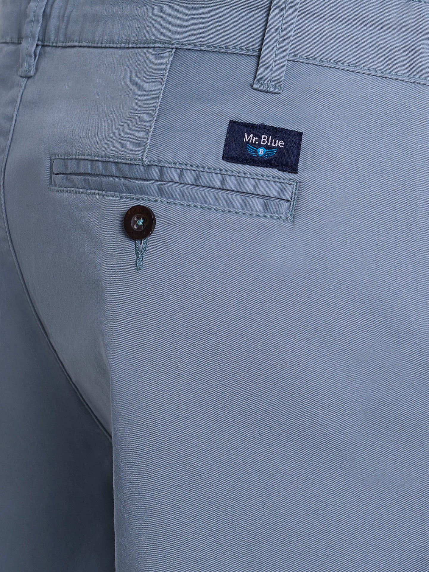 BERMUDA DE ALGODÓN AZUL REGULAR FIT MR. AZUL
