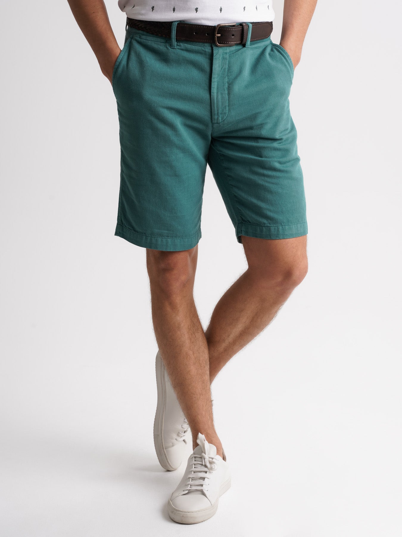 Pantalones cortos azules de corte regular Mr. Blue