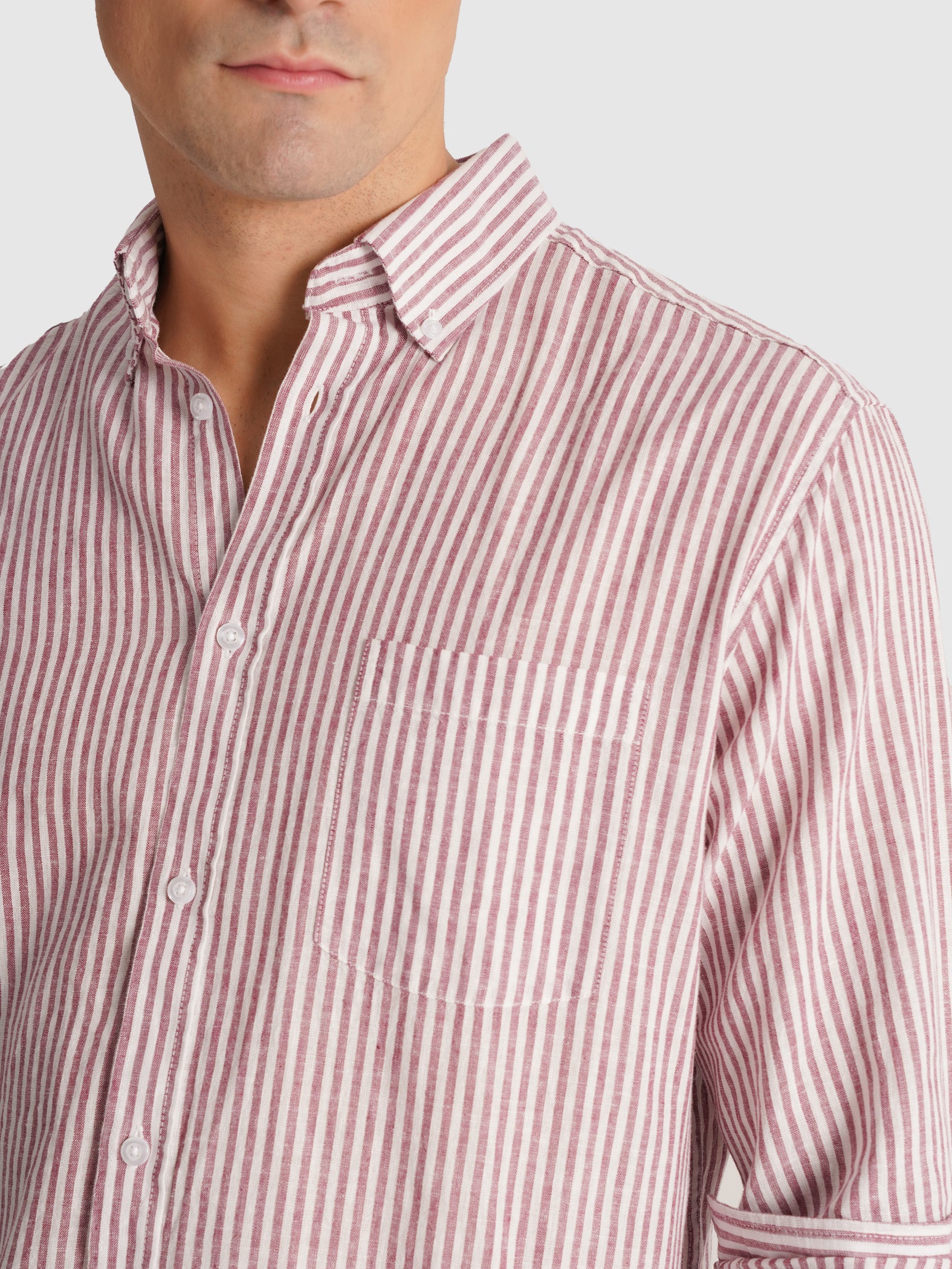 BORDEAUX LONG SLEEVE REGULAR FIT MR SHIRT. BLUE