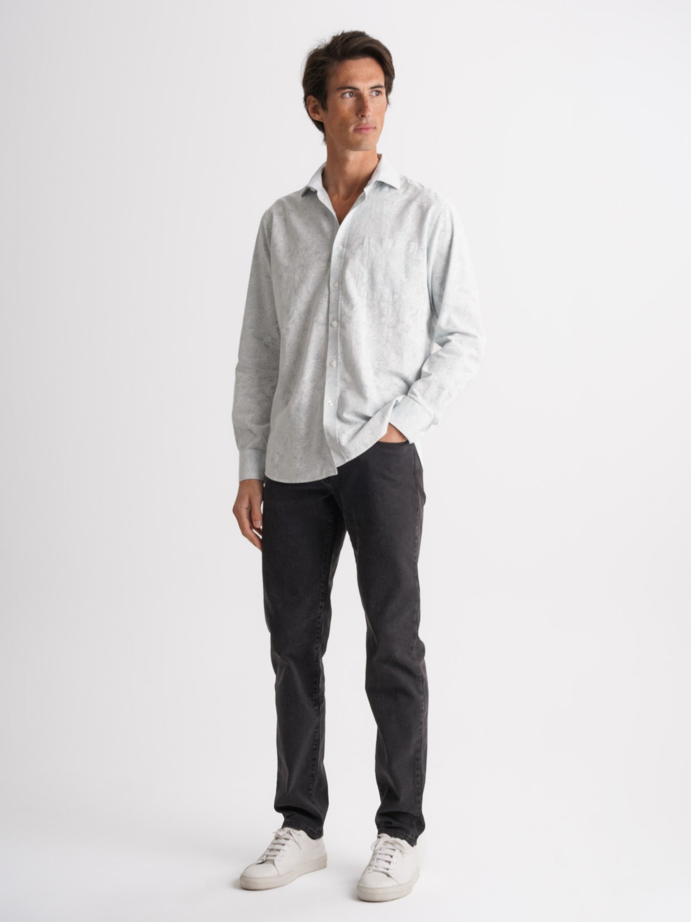 Regular Fit Blue Linen Shirt Mr. Blue