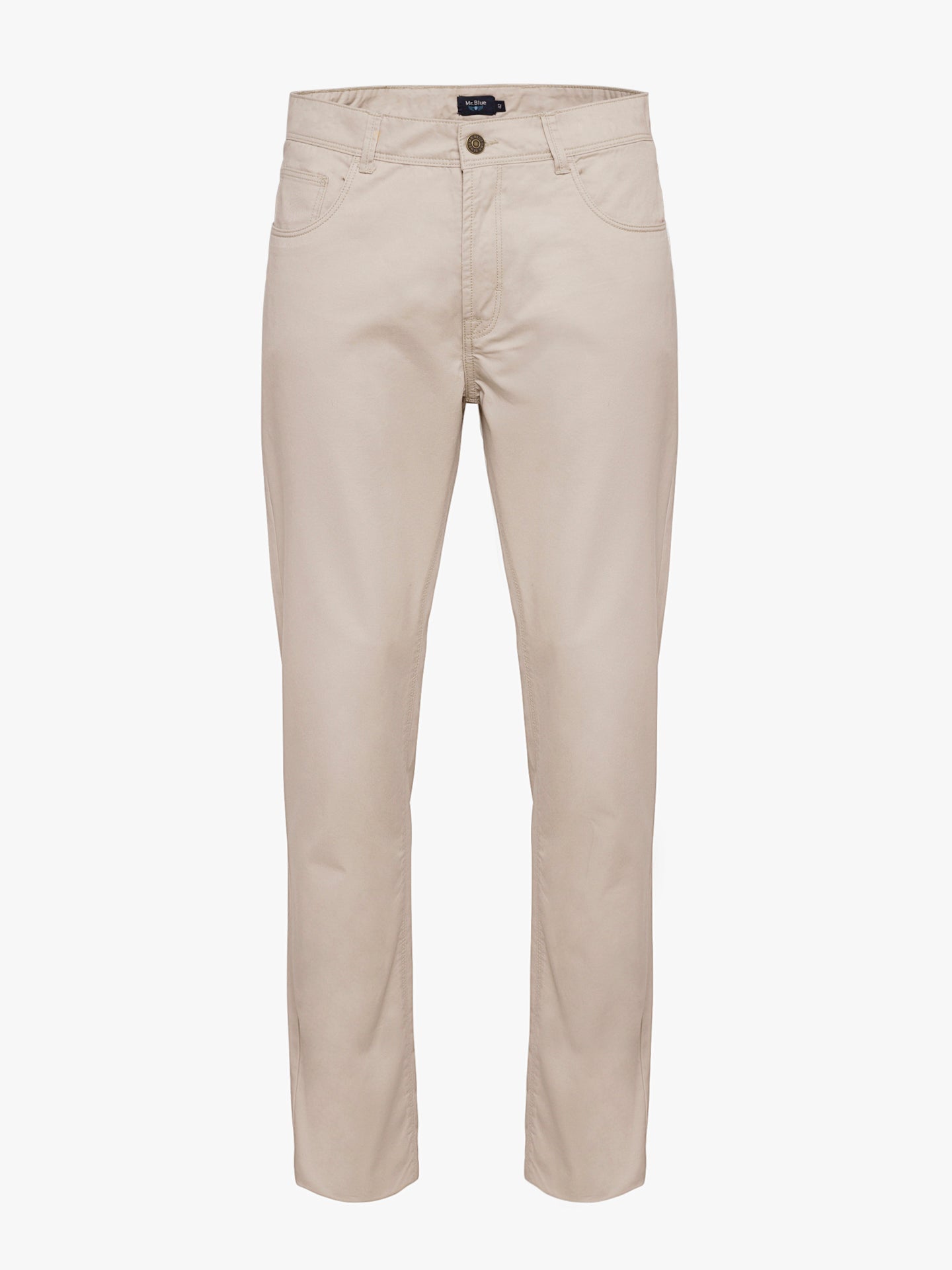 Mr. Blue Regular Fit Twill Beige Chinos