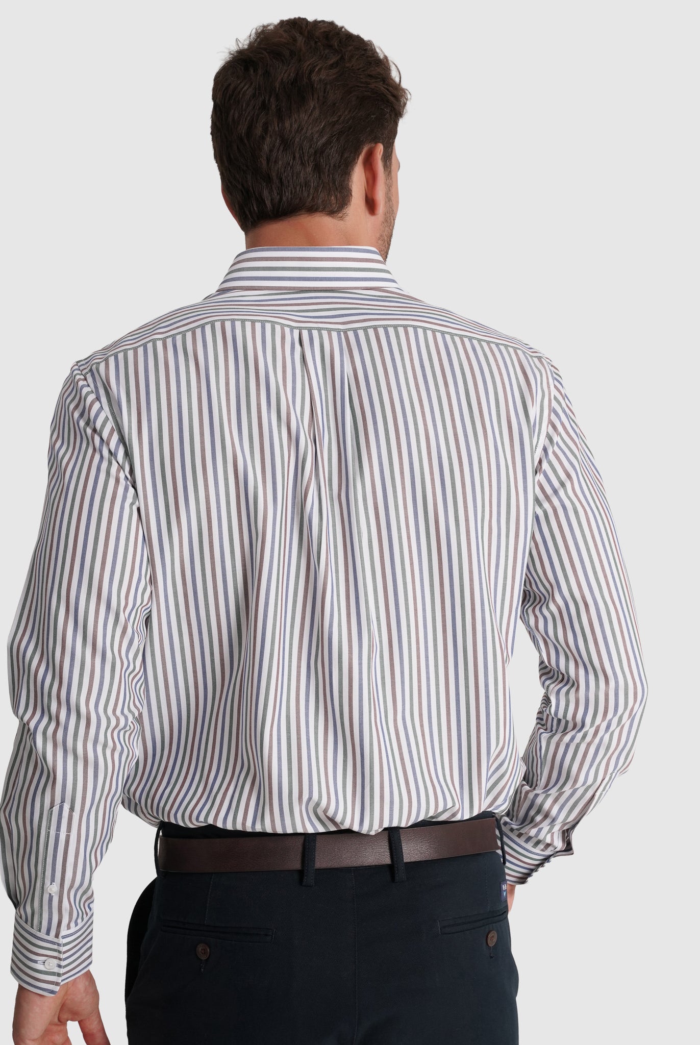 Camisa Algodão Branca Manga Comprida Regular Fit Mr. Blue