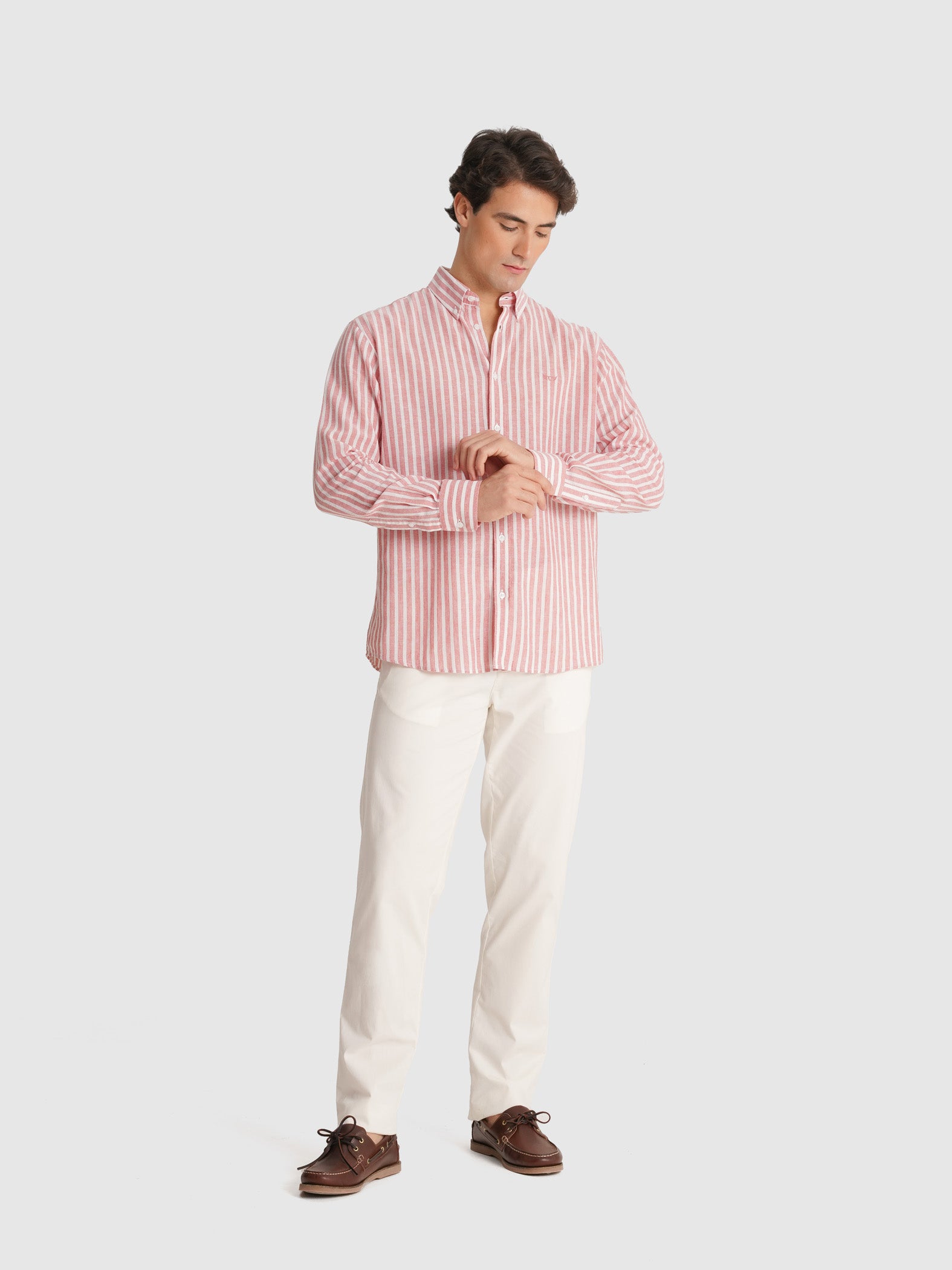 CAMISA VERMELHA MANGA COMPRIDA REGULAR FIT MR. BLUE