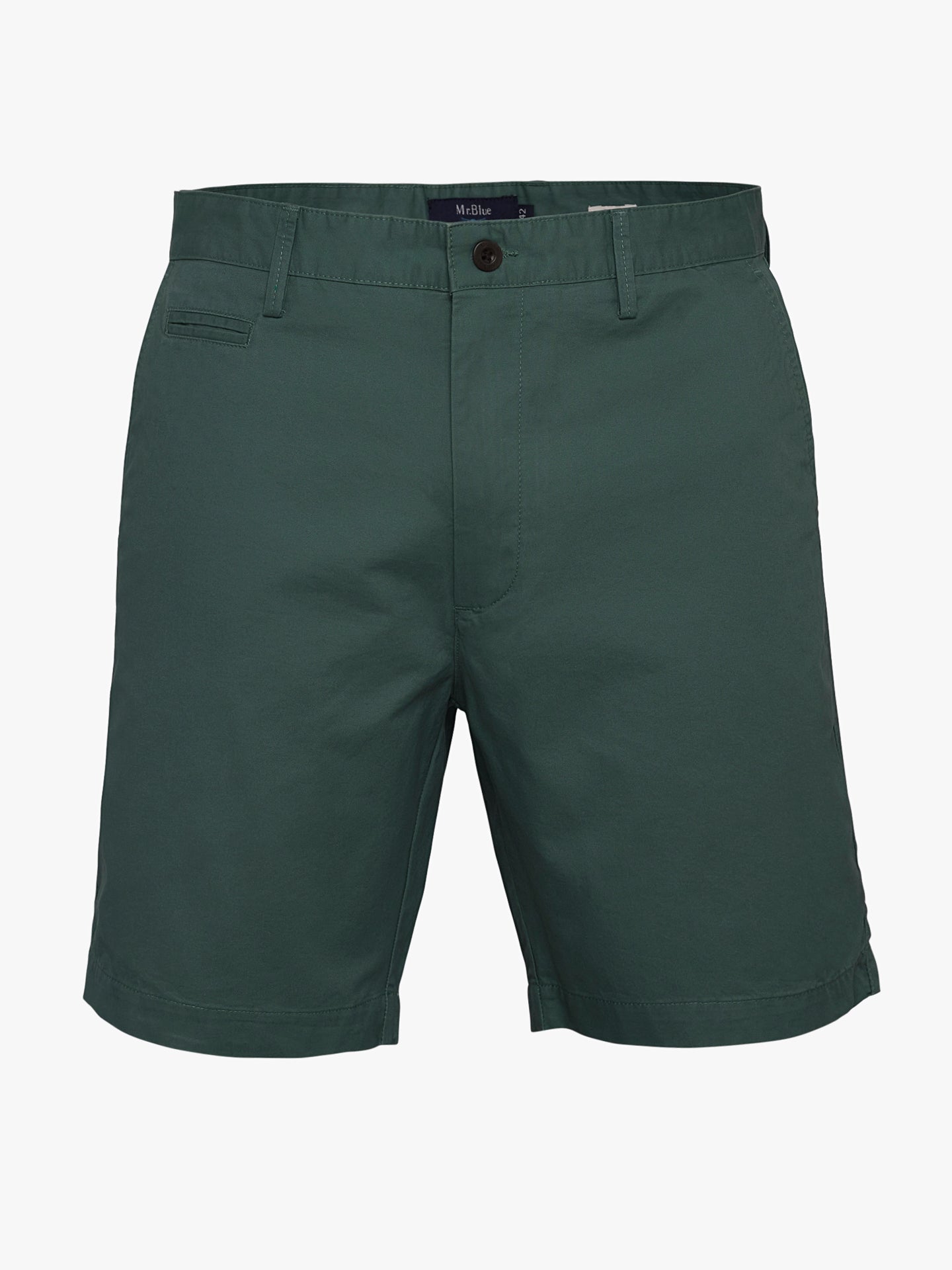 Pantalones cortos de corte slim en verde de Mr. Blue