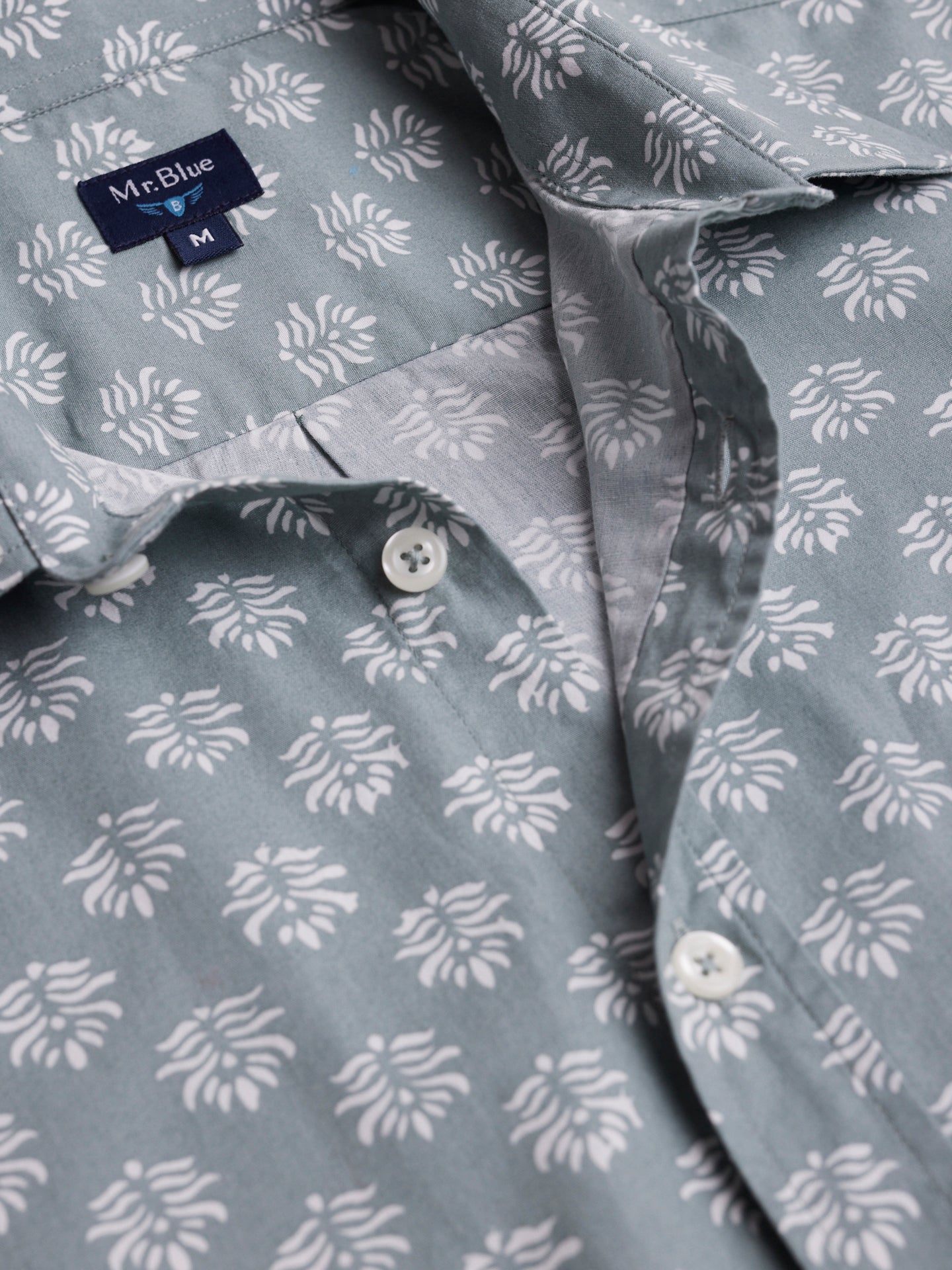 Camisa Regular Fit Popelina Verde Mr. Blue