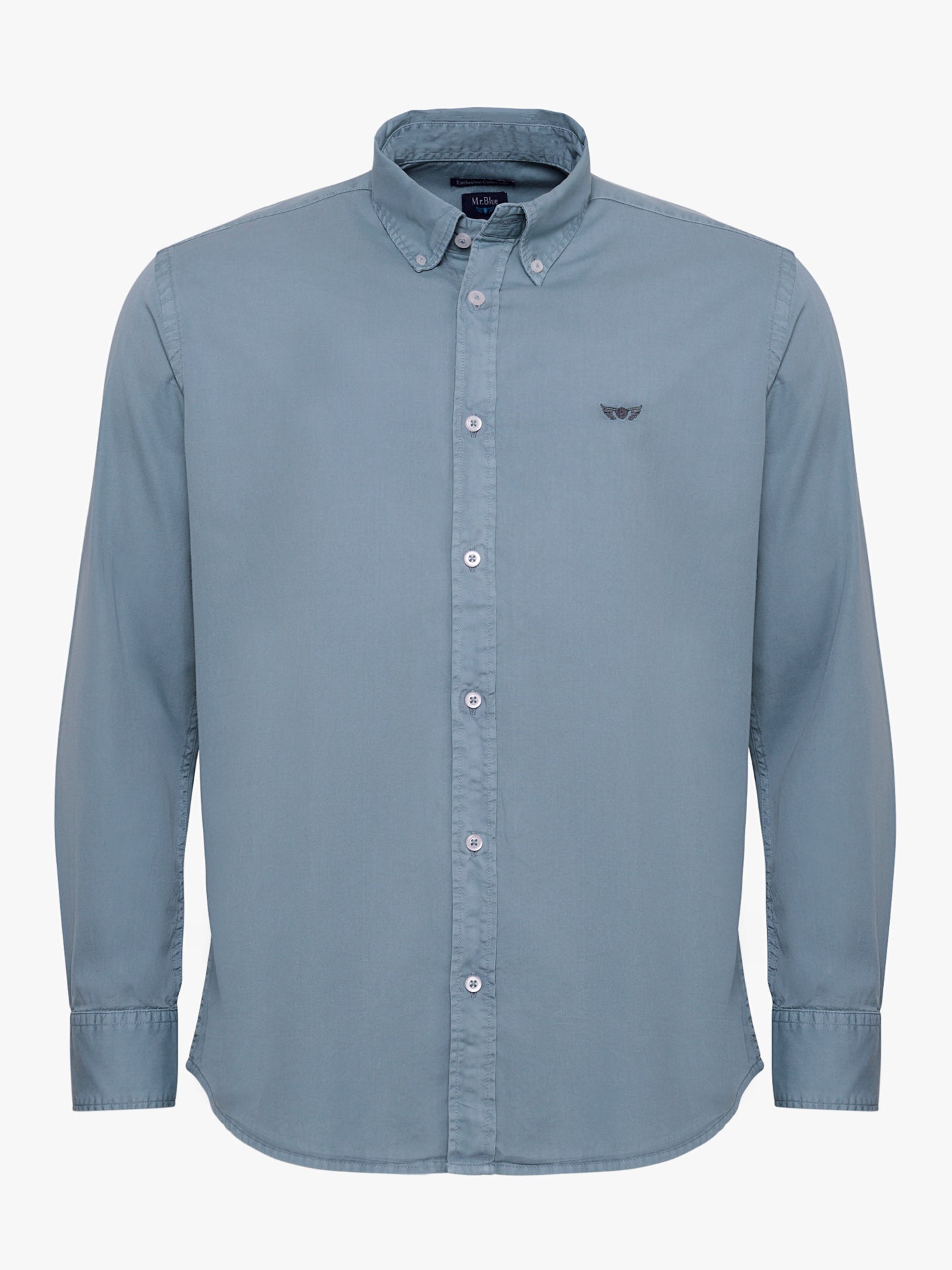 BLUE COTTON SHIRT LONG SLEEVE REGULAR FIT MR. BLUE