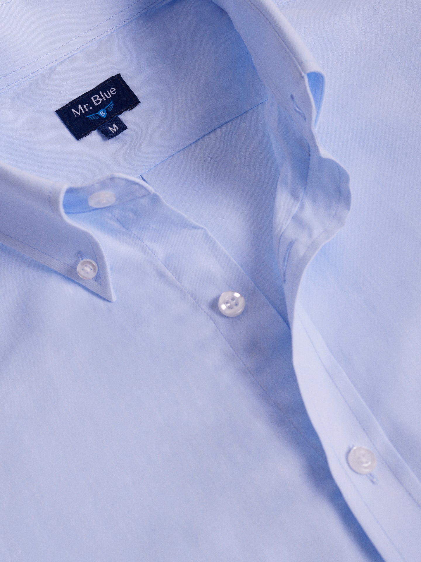 BLUE REGULAR FIT MR SHIRT. BLUE