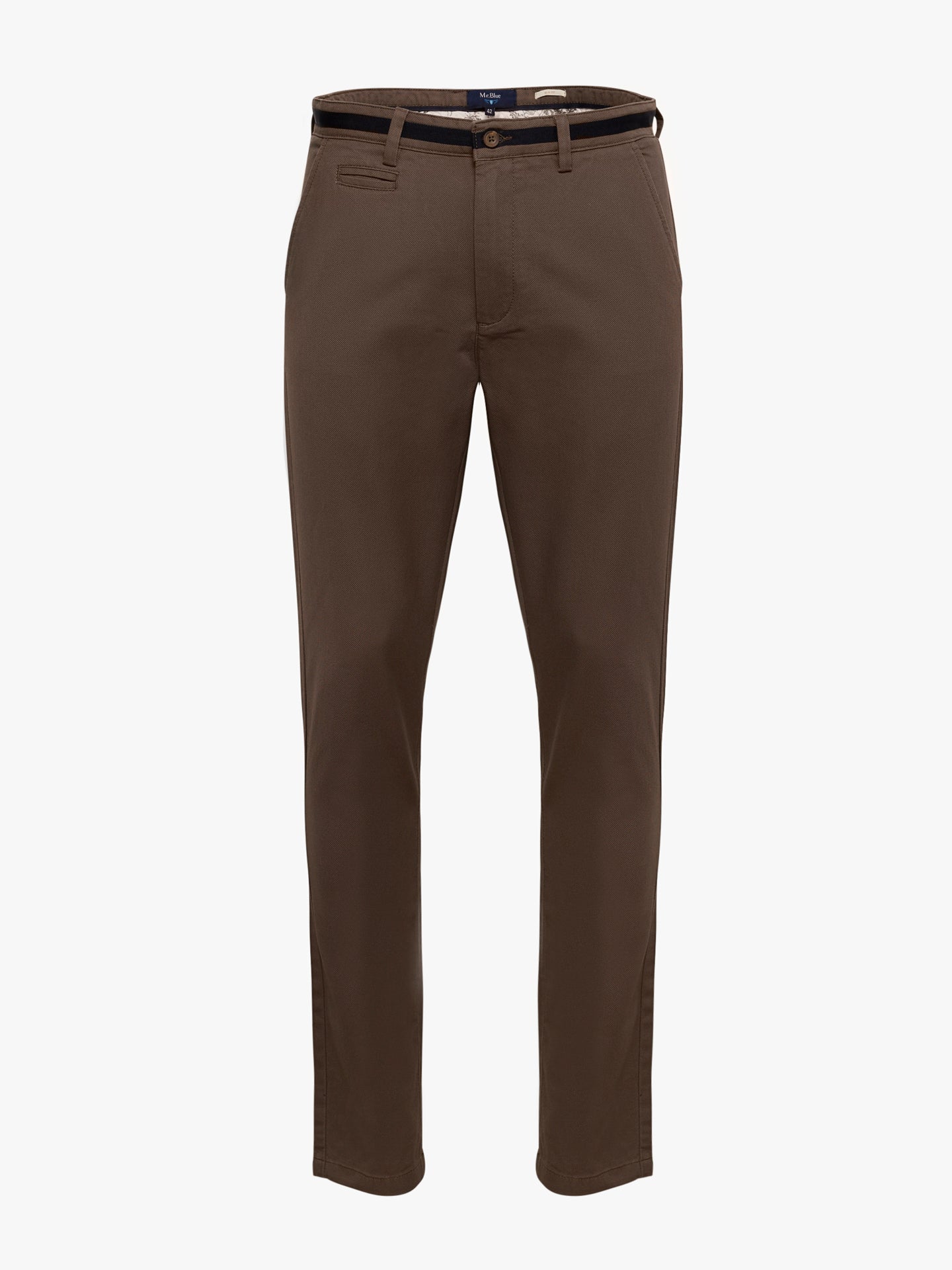 PANTALÓN ESTRUCTURA VERDE SLIM FIT MR. AZUL