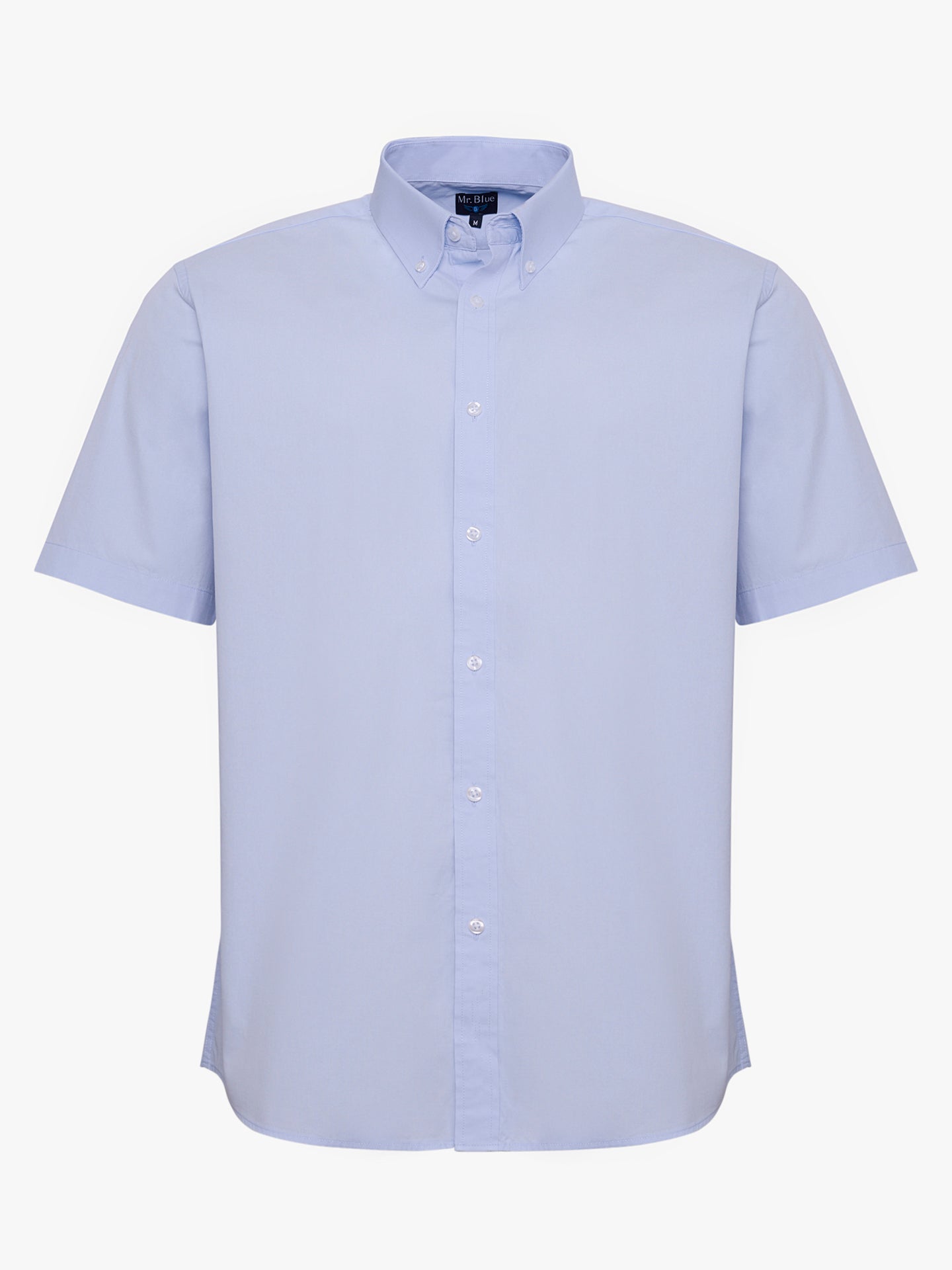 BLUE COTTON SHIRT SHORT SLEEVE REGULAR FIT MR. BLUE