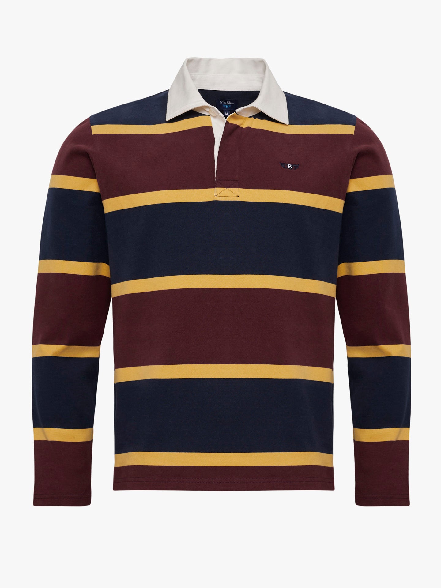 RUGBY BLUE COTTON LONG SLEEVE REGULAR FIT MR. BLUE