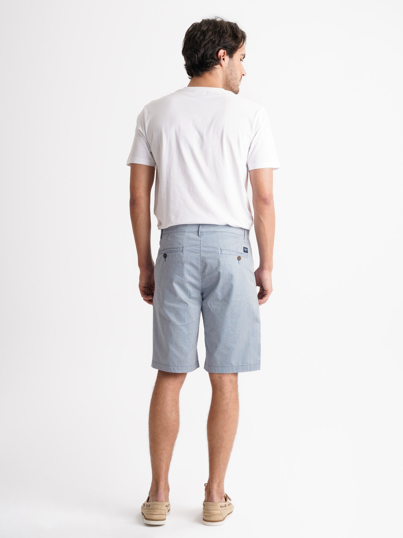 Pantalones cortos azules de corte regular Mr. Blue