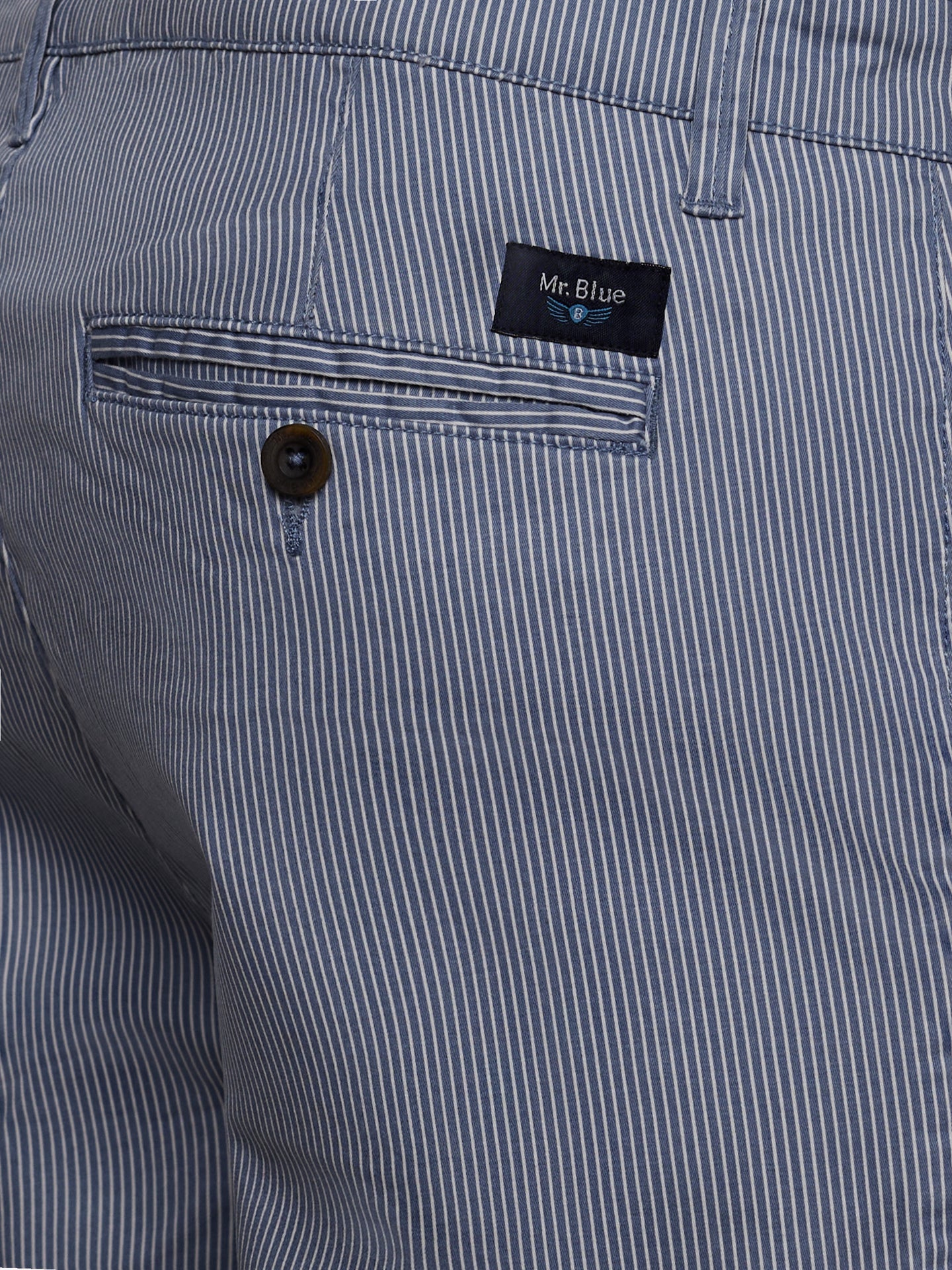 Pantalones cortos azules de corte regular Mr. Blue