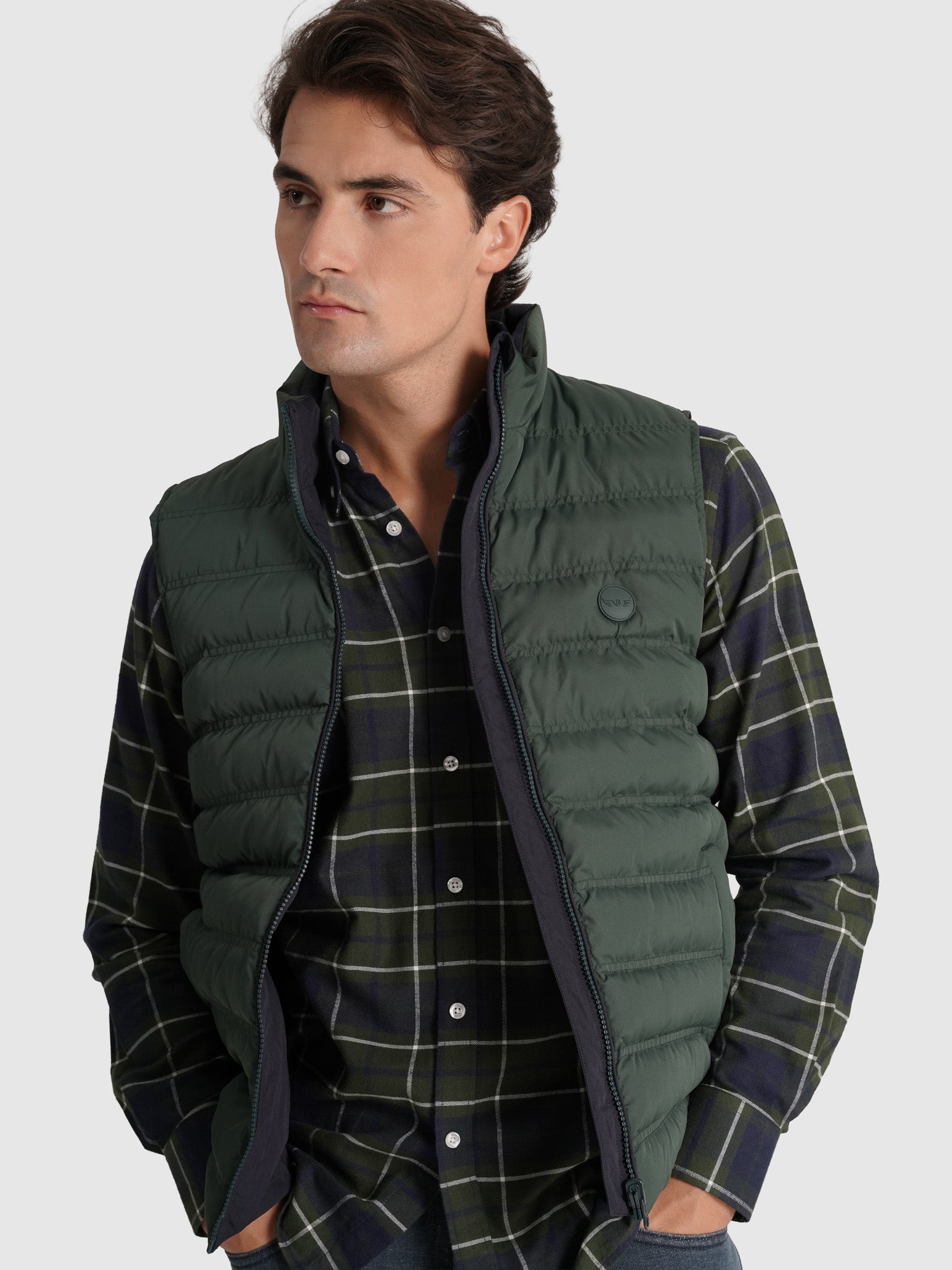CHAQUETA VERDE REGULAR FIT MR. AZUL
