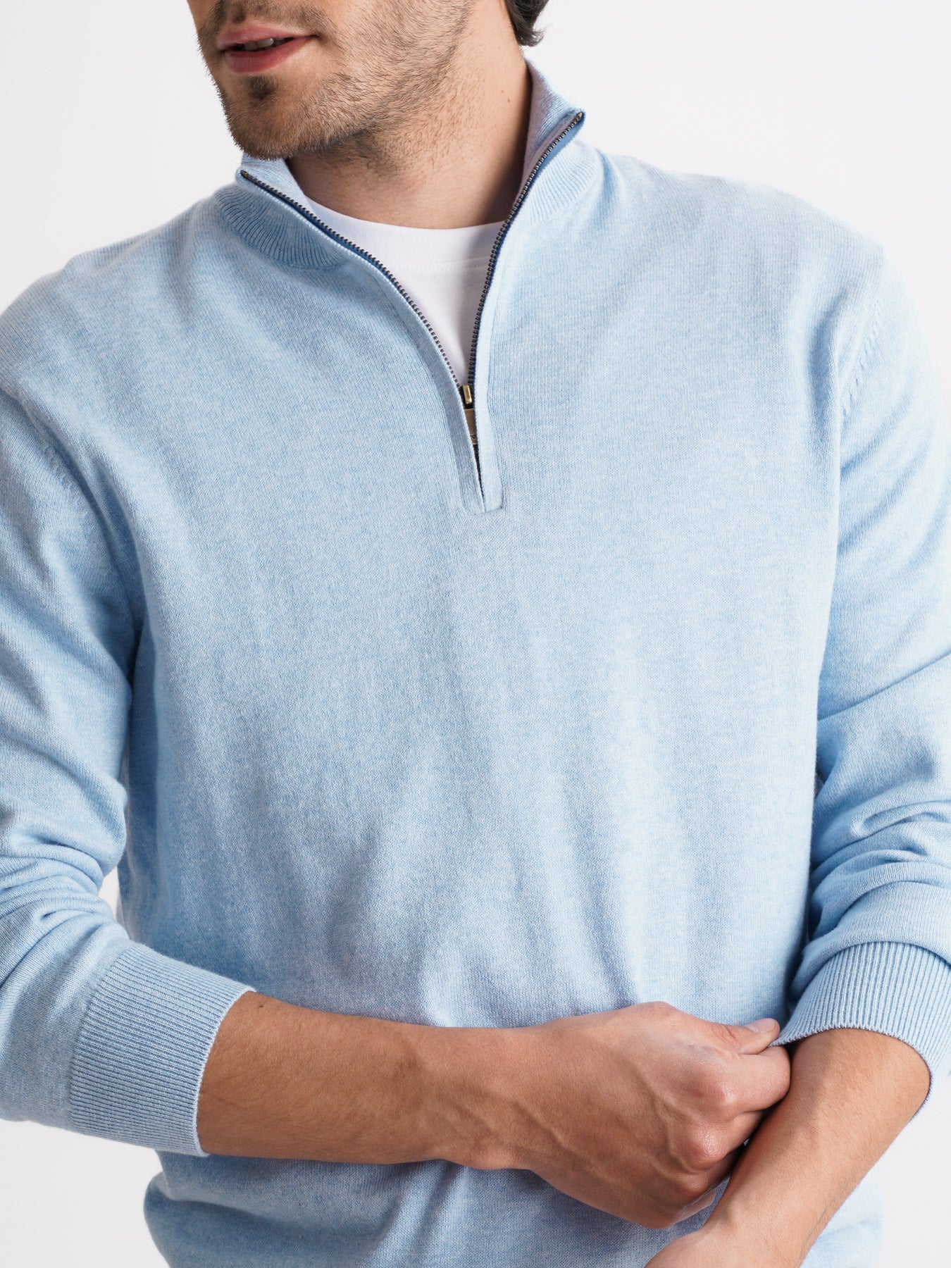 Mr. Blue Thin Cashmere Pullover
